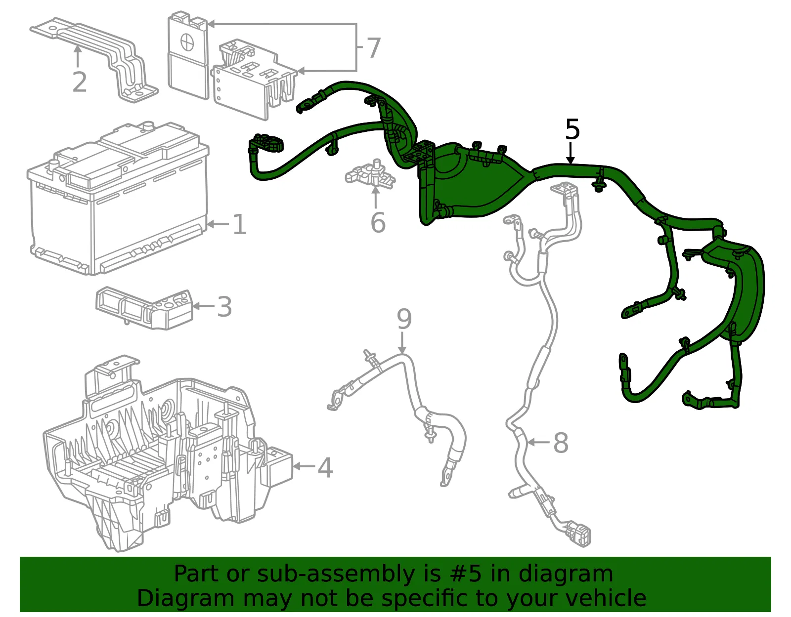 Battery Cable - GM (85054741)