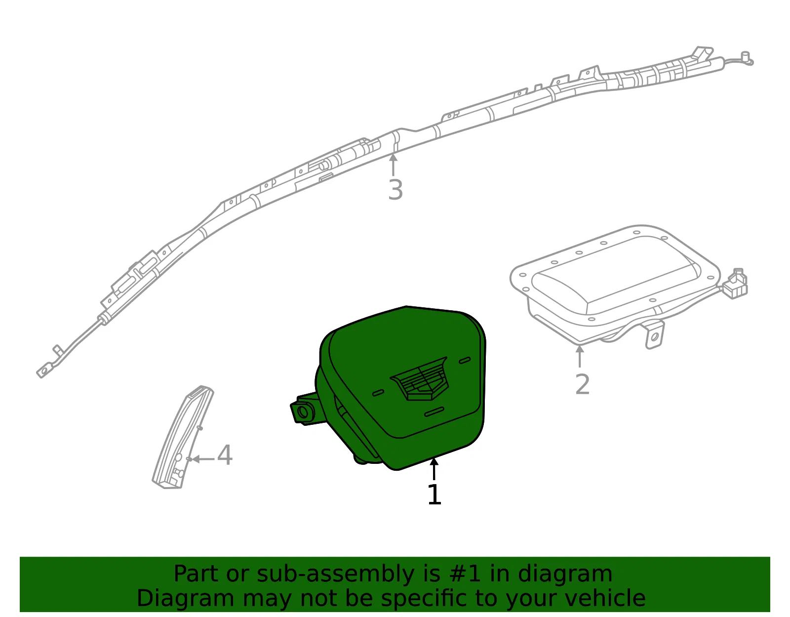 Driver Inflator Module - GM (85079311)