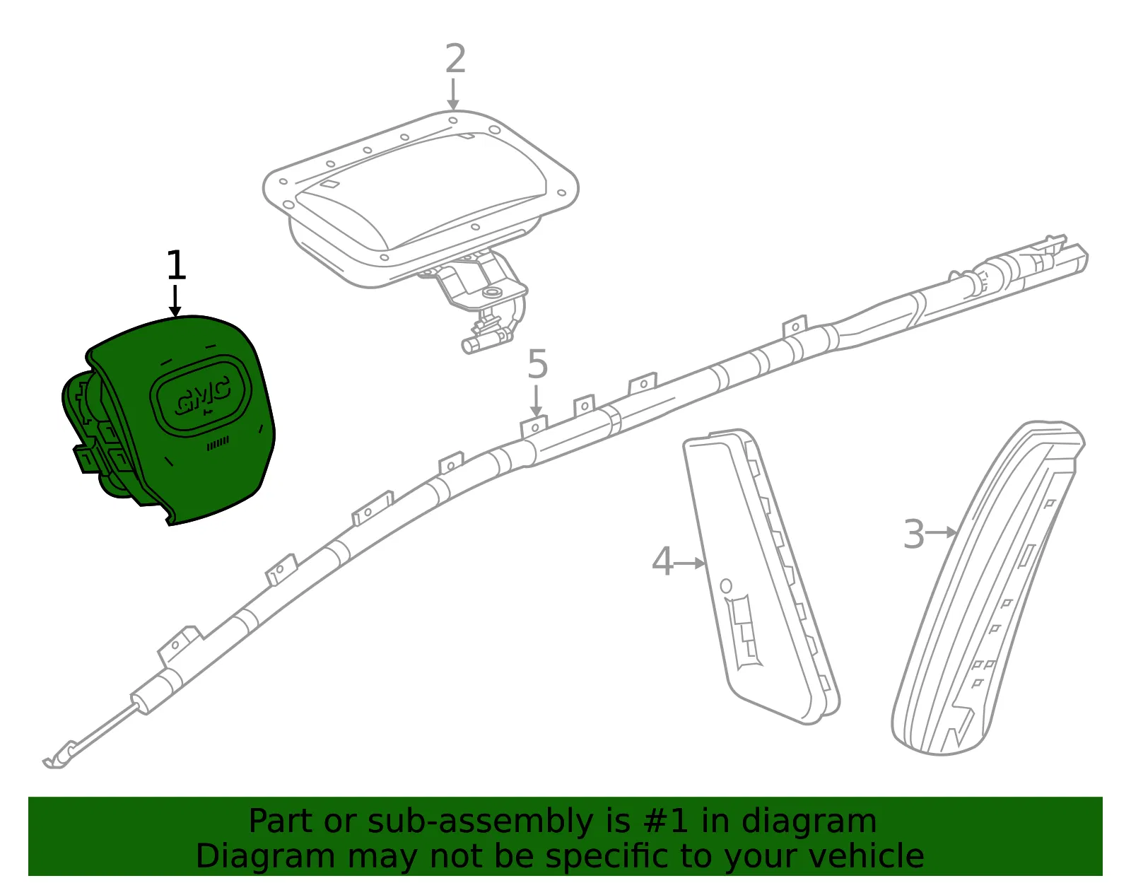 Driver Inflator Module - GM (85082298)