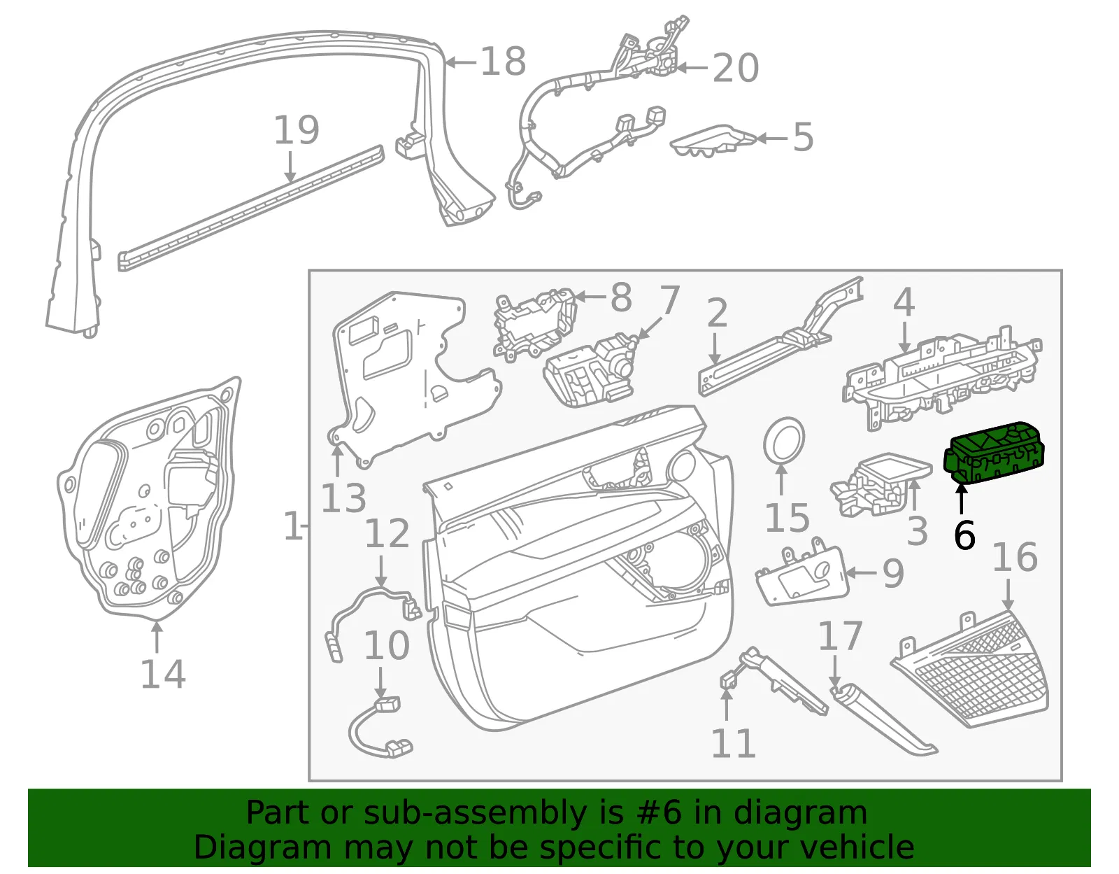 Window Switch - GM (85099708)