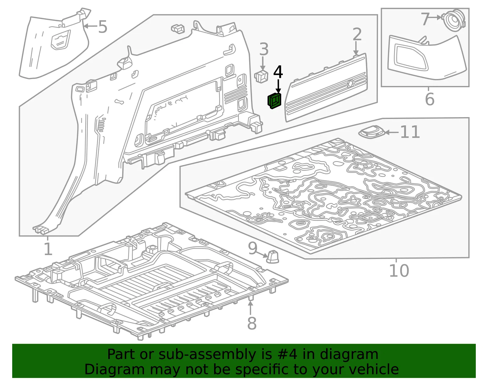 Switch Bezel - GM (85103041)