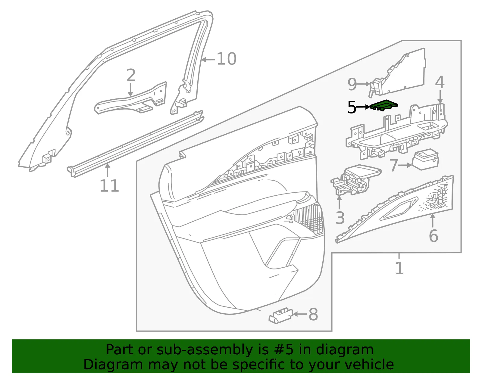 Switch Panel Cap - GM (85104051)