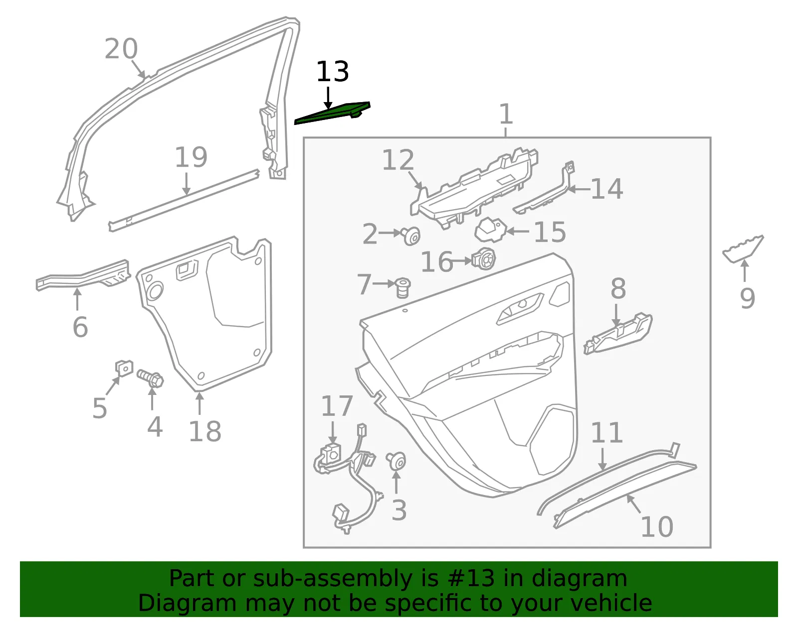 Switch Panel Cap - GM (85106359)