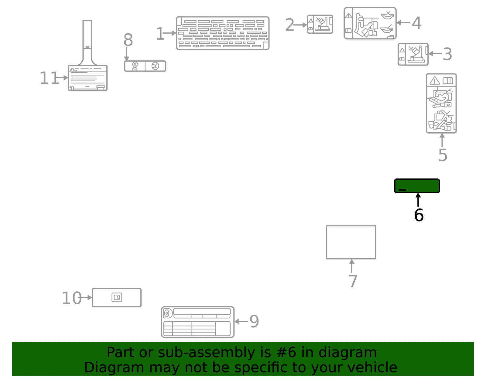 Fuse Block Caution Label - GM (85114017)