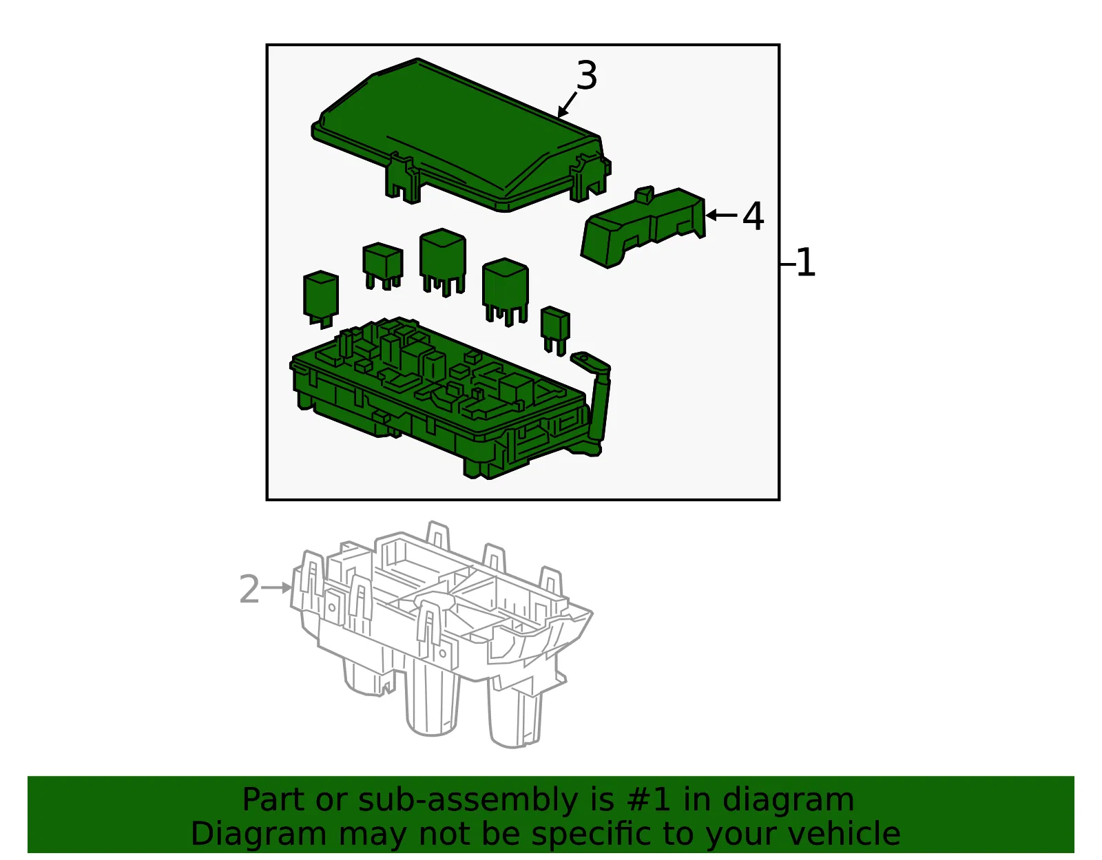 Engine Wiring Harness Junction Block - GM (85118700)