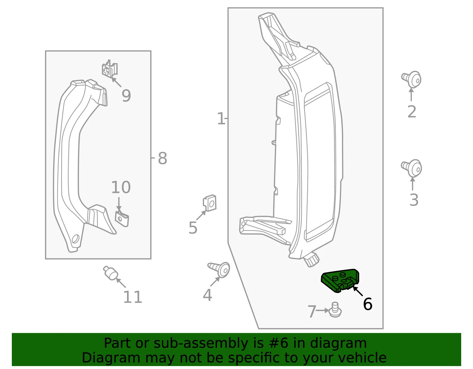 Tail Light Bracket - GM (85133592)