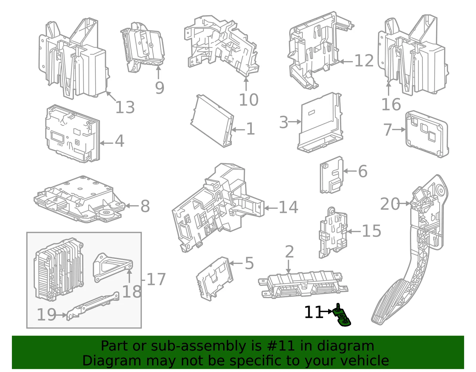 Control Module Bracket - GM (85147596)