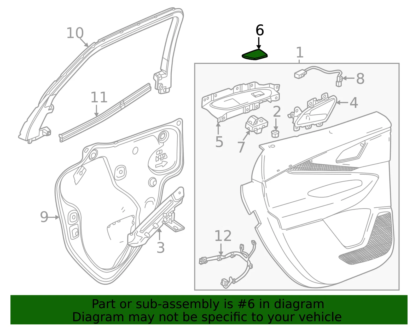 Switch Panel Cap - GM (85154608)