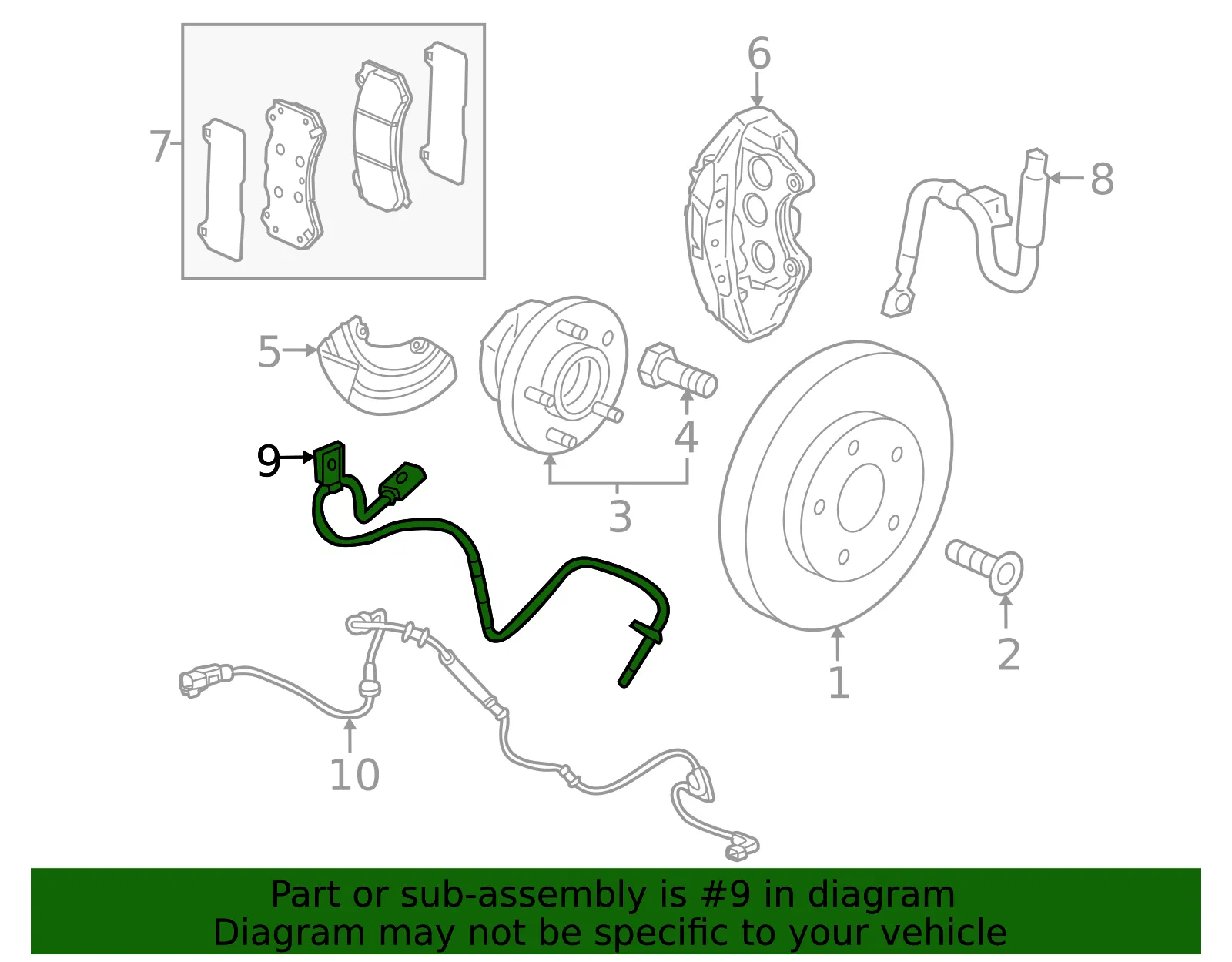 Front Speed Sensor - GM (85157628)