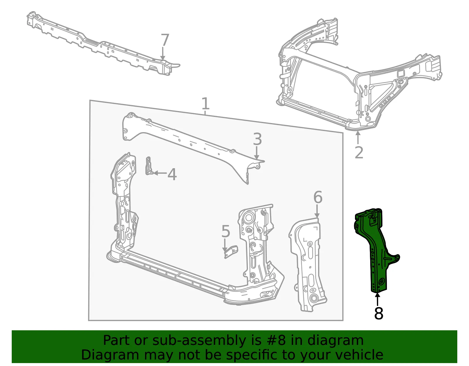 Headlamp Bracket - GM (85157651)