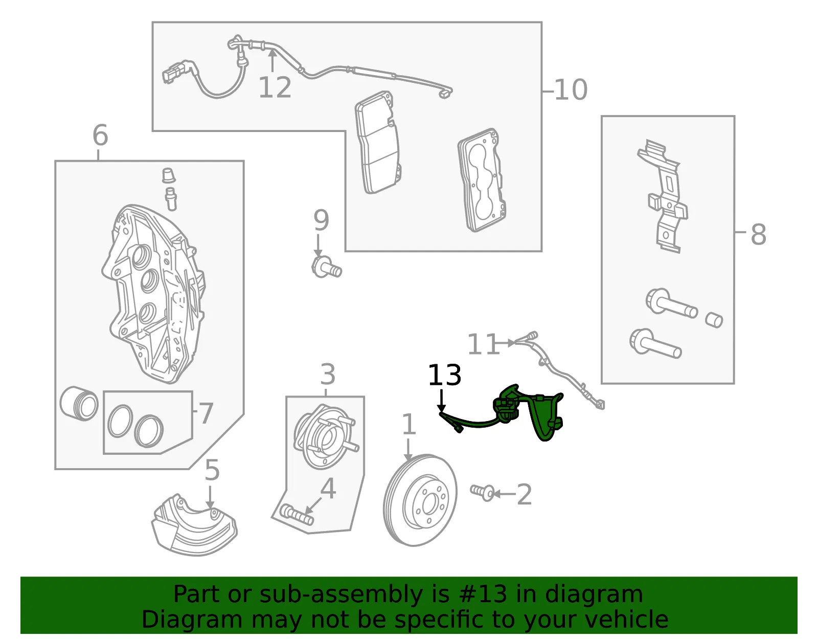 Front Speed Sensor - GM (85516632)