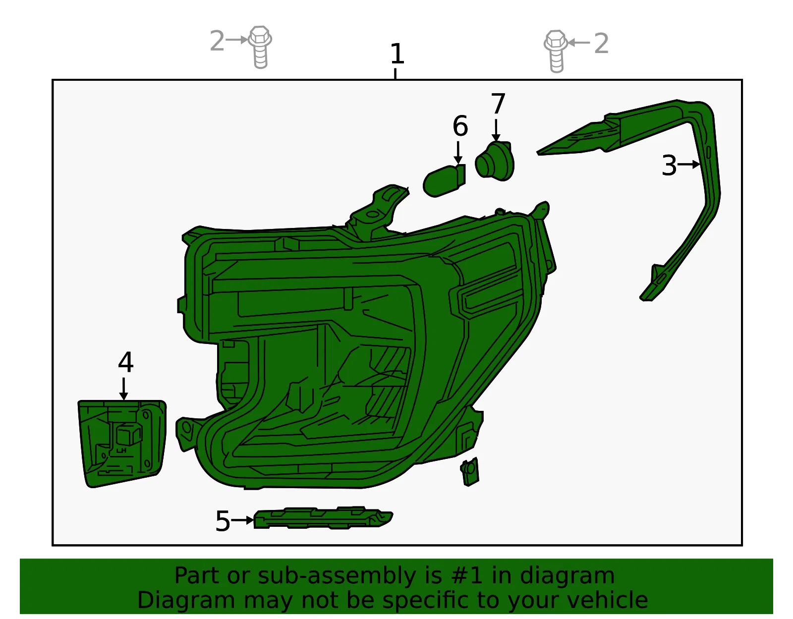 Headlamp Assembly - GM (85535169)