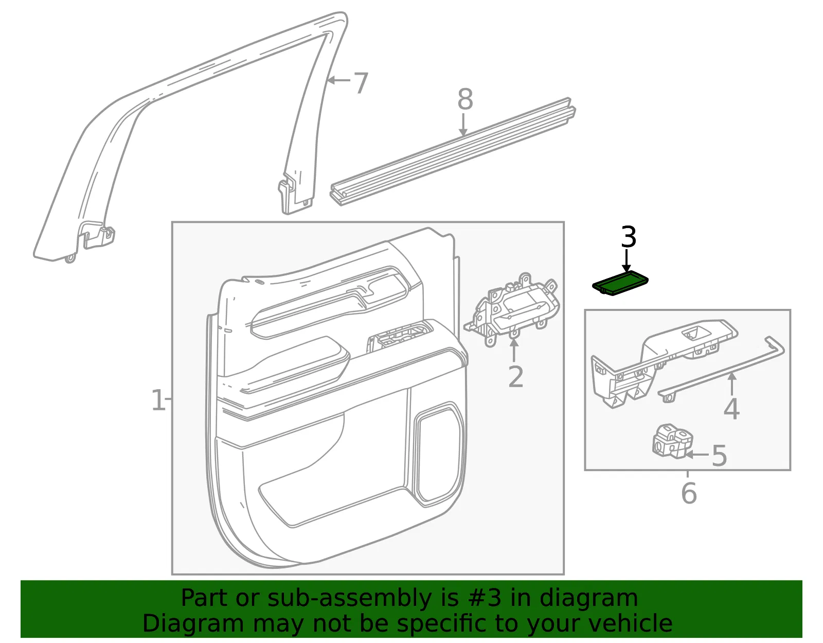 Switch Panel Mat - GM (85544415)