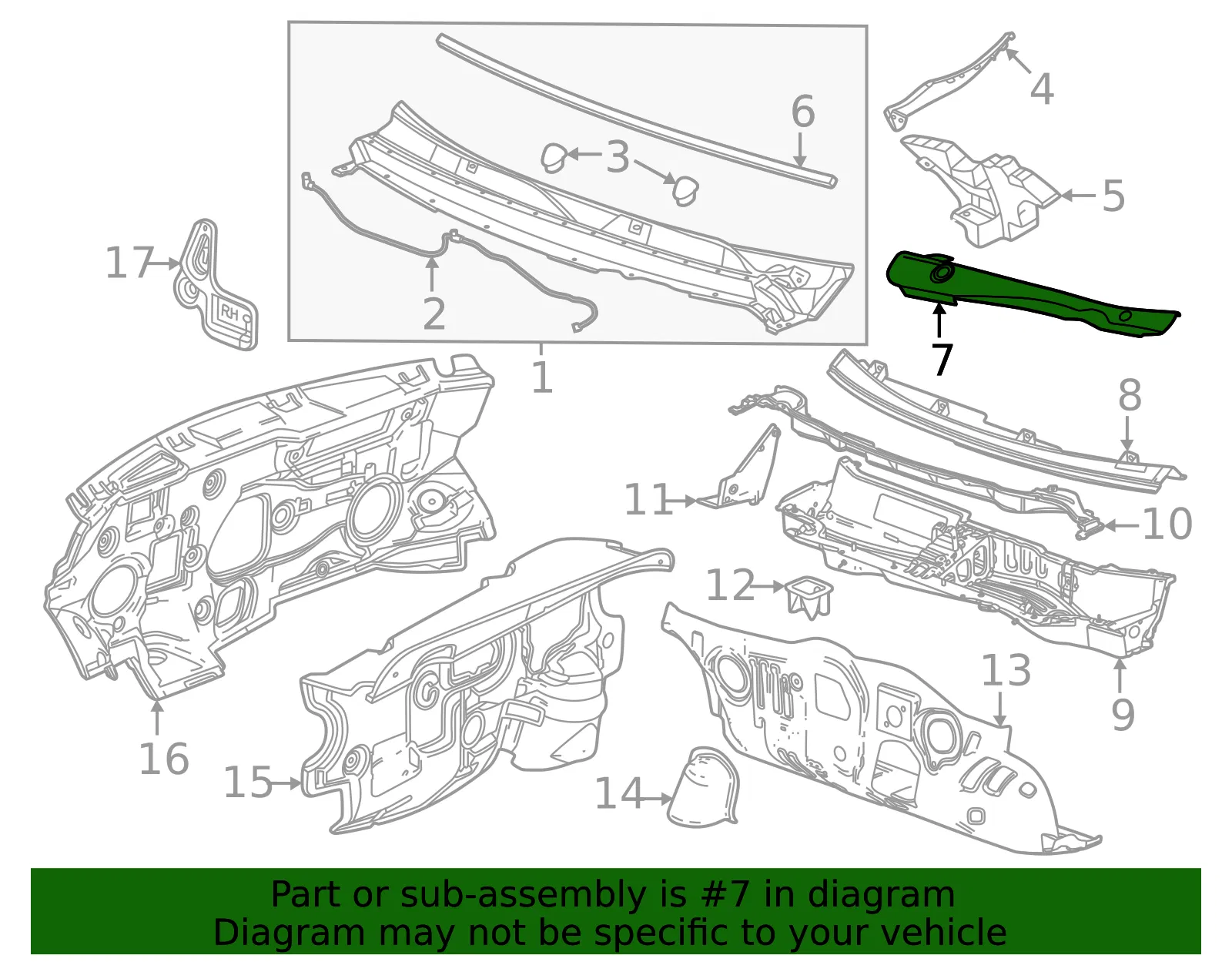 Windshield Wiper System Module Shield - GM (85554834)