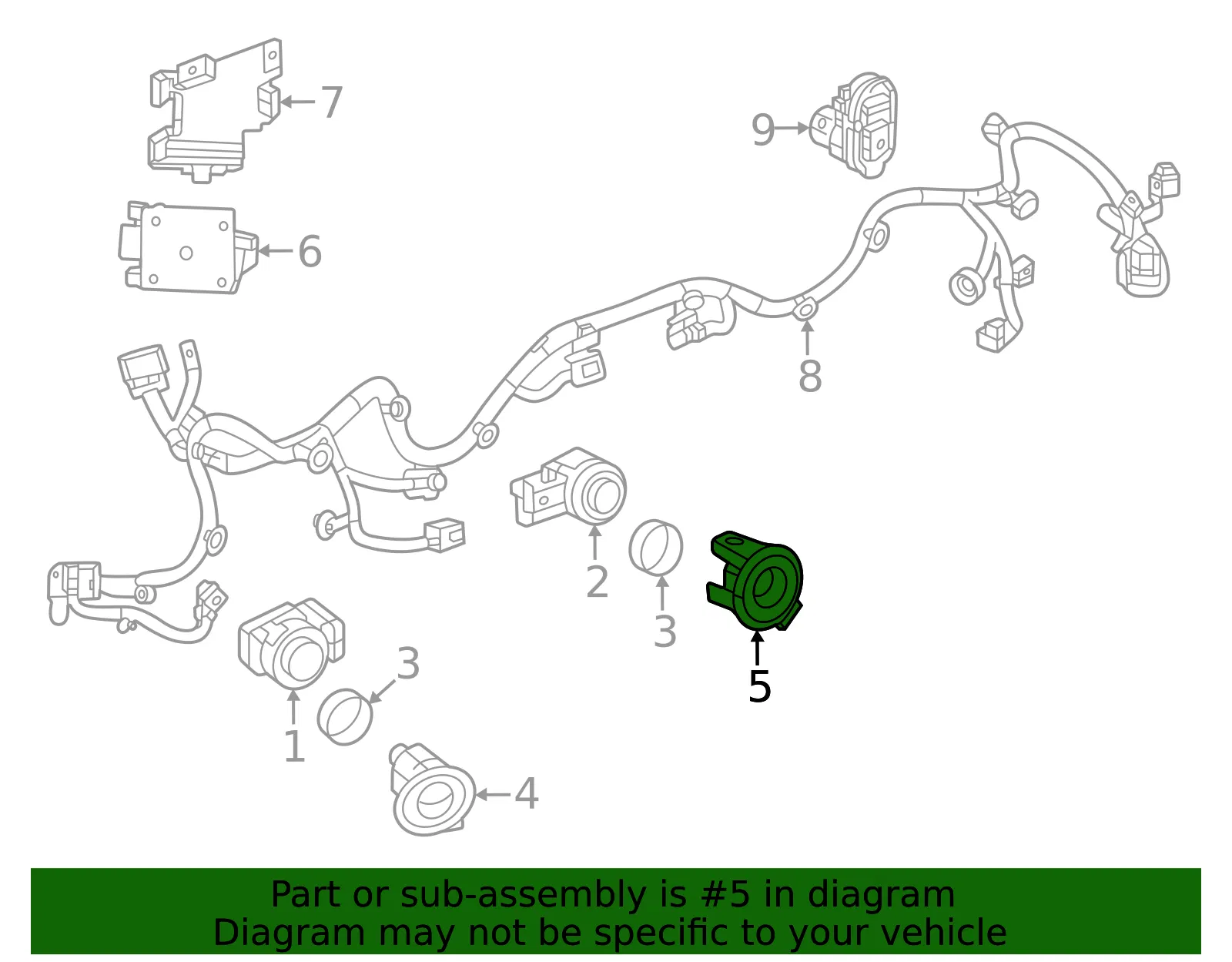 Reverse Sensor Bracket - GM (85568601)