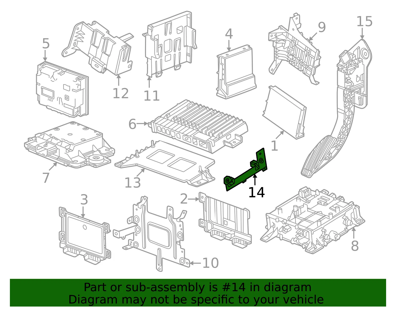 Control Module Bracket - GM (85592464)