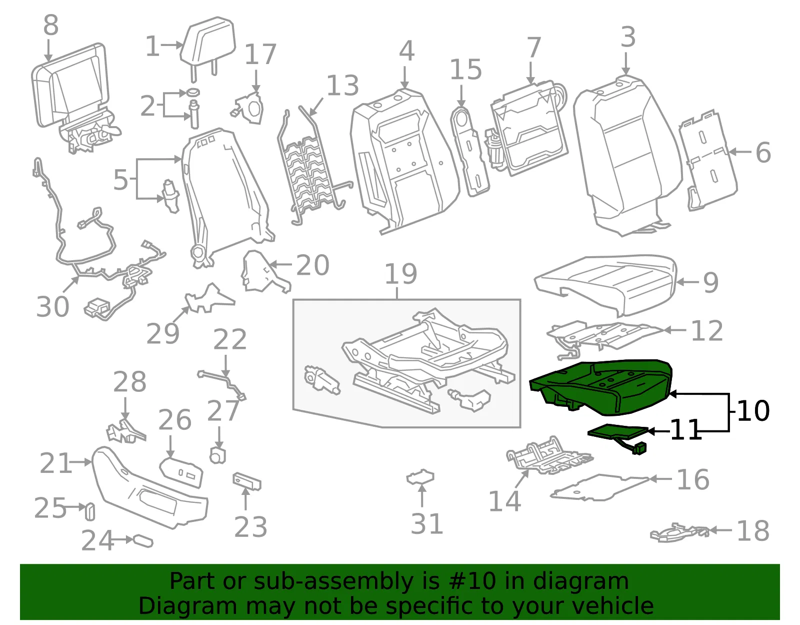 Passenger Discriminating Sensor - GM (85595157)