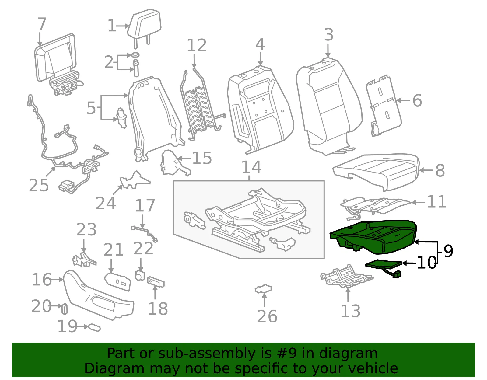 Passenger Discriminating Sensor - GM (85595158)