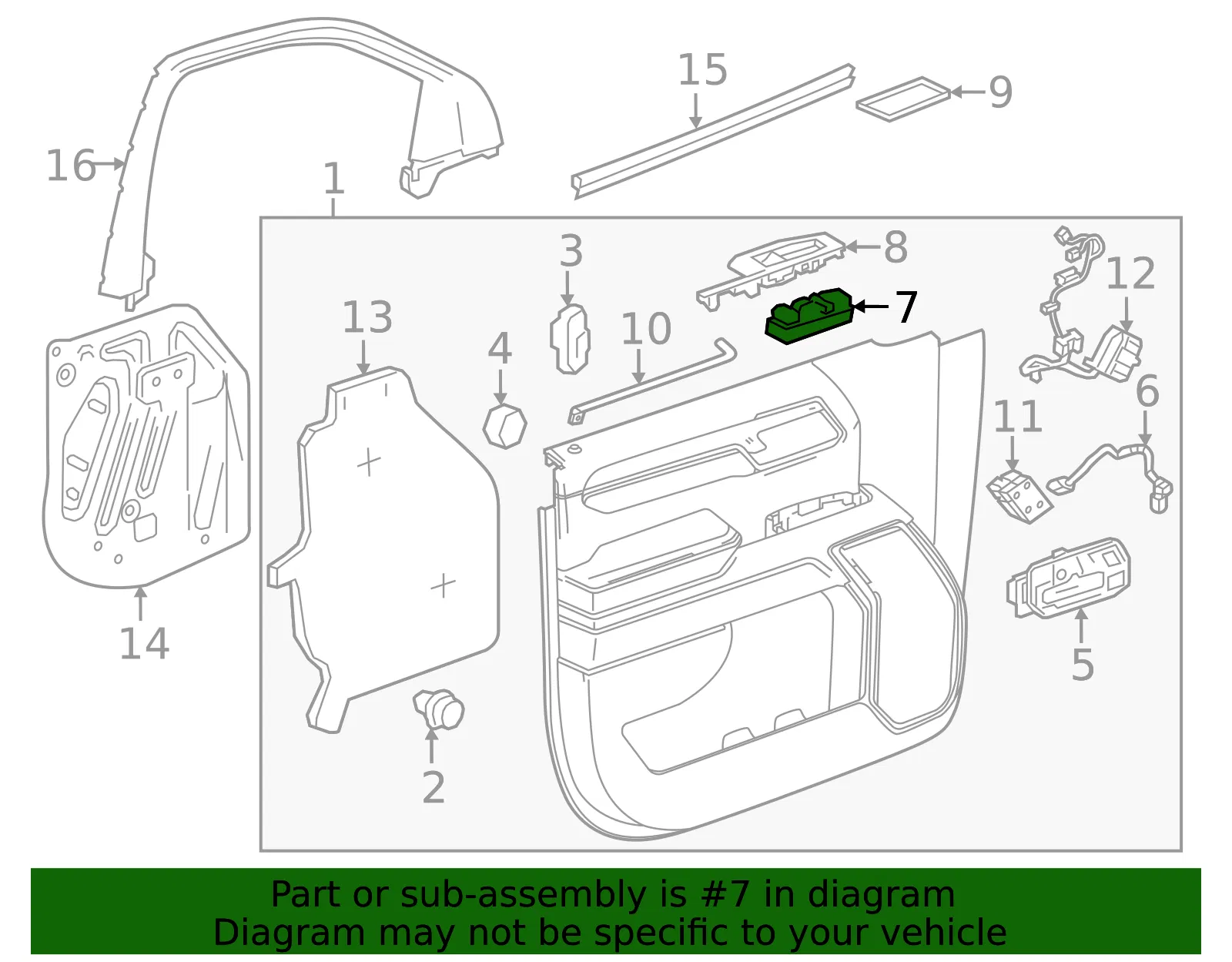 Window Switch - GM (85614497)