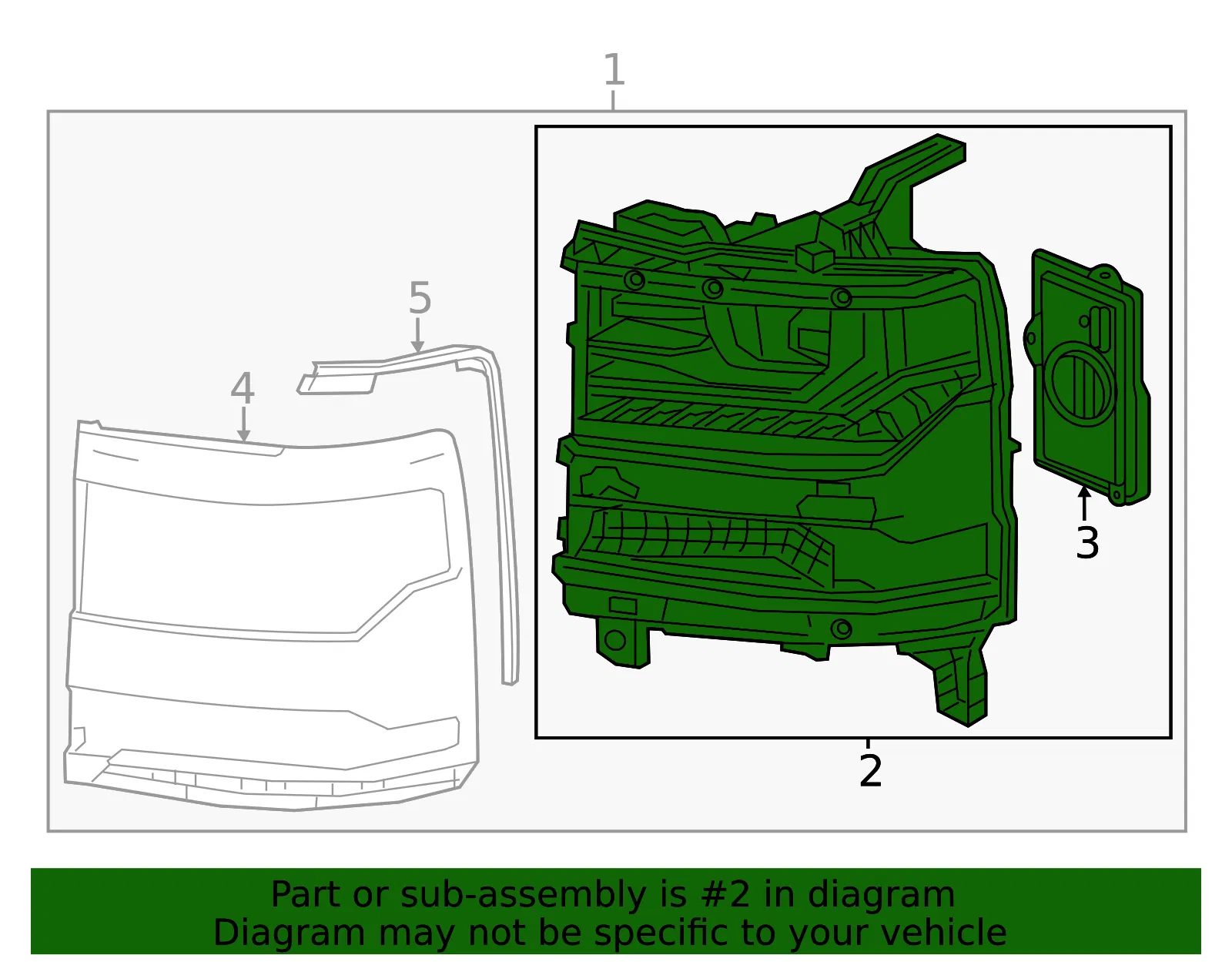 Headlight Assembly - GM (85617483)