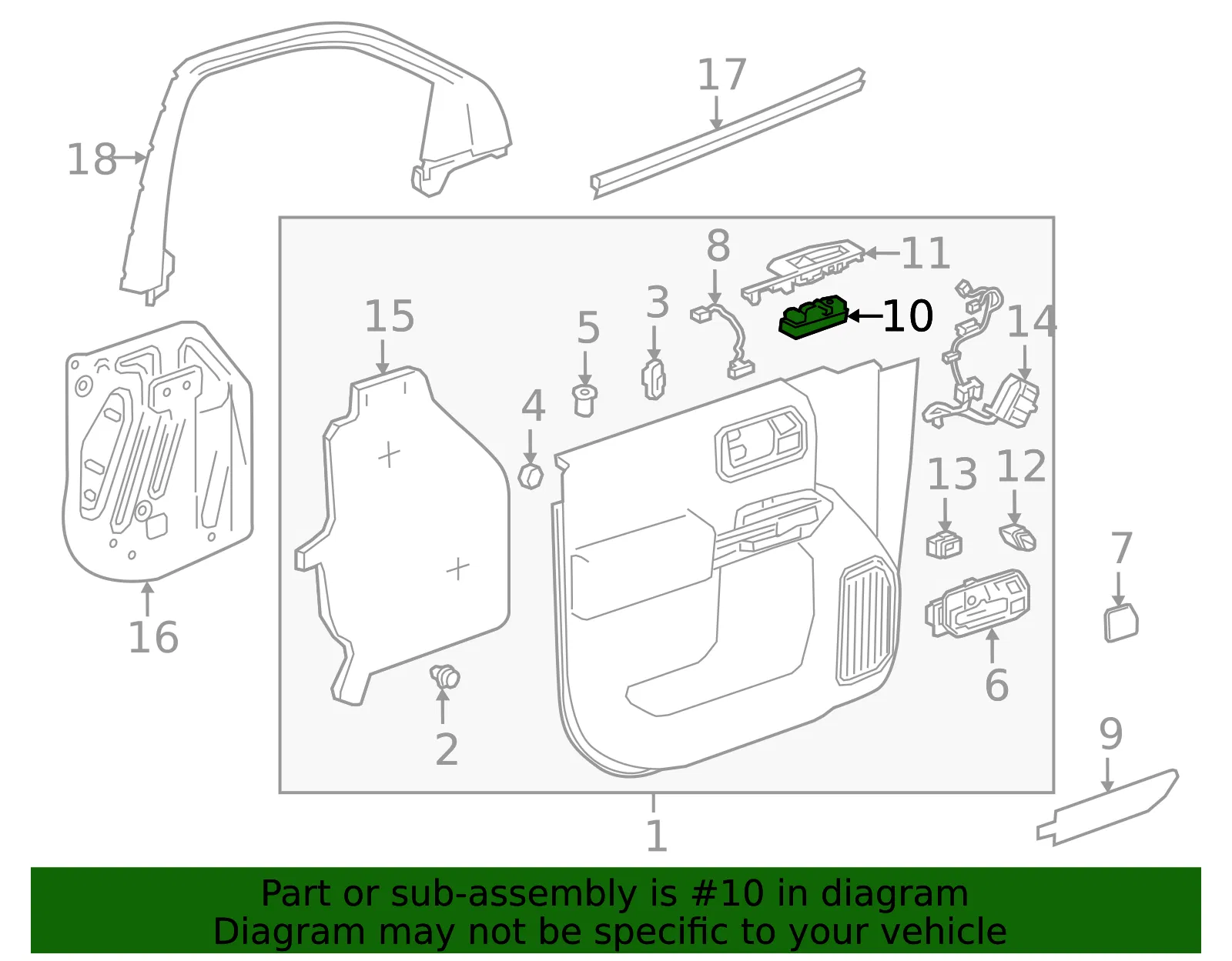 Window Switch - GM (85628658)