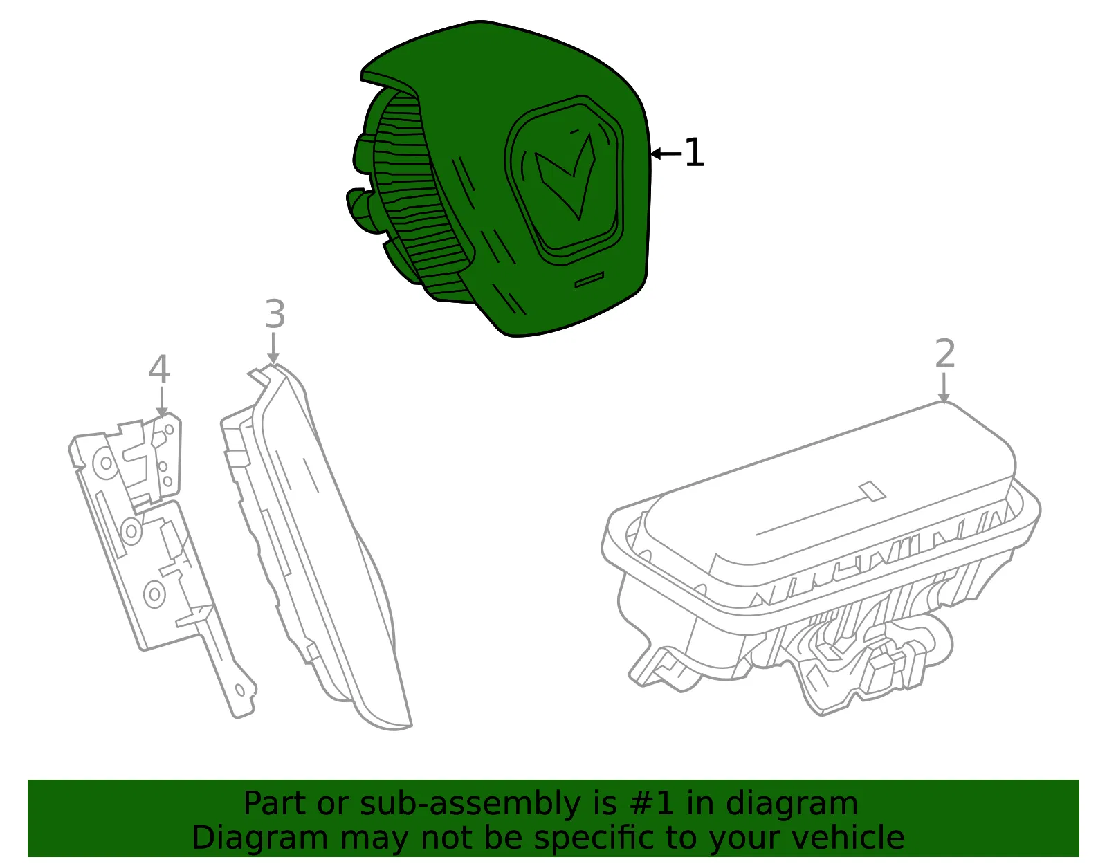 Driver Inflator Module - GM (85637032)