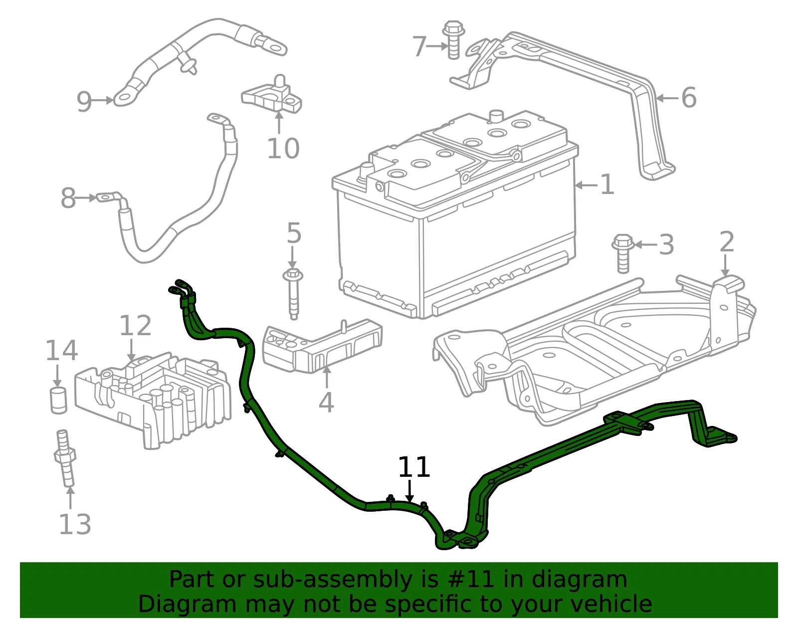 Battery Cable - GM (85639216)