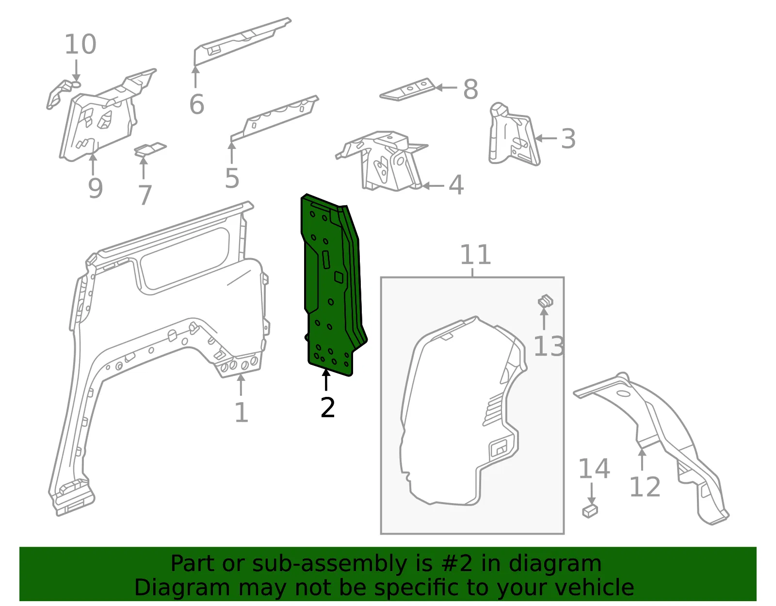 Tail Lamp Pocket - GM (85642791)