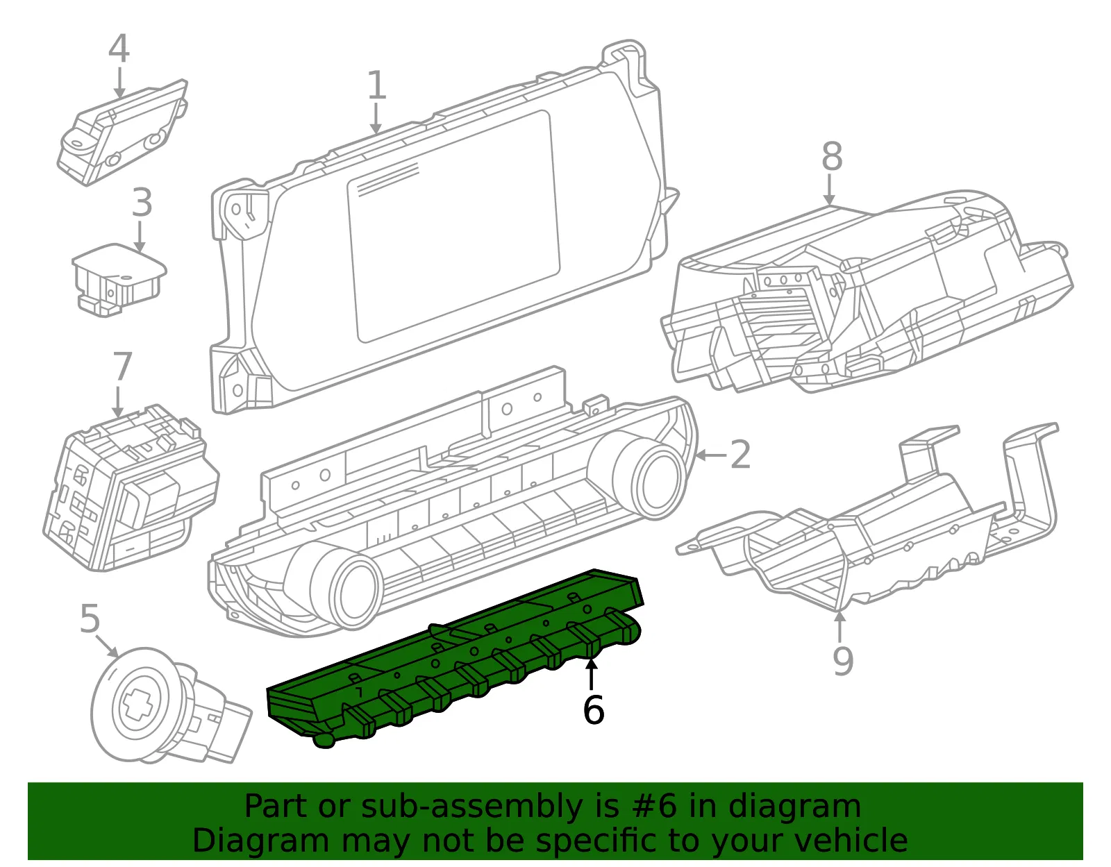 Hazard Switch - GM (85643602)