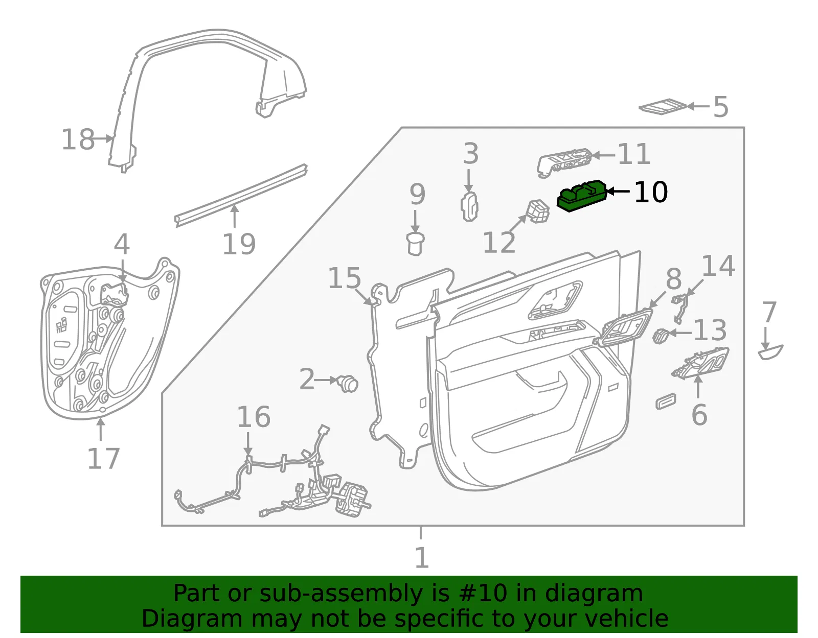 Window Switch - GM (85651304)