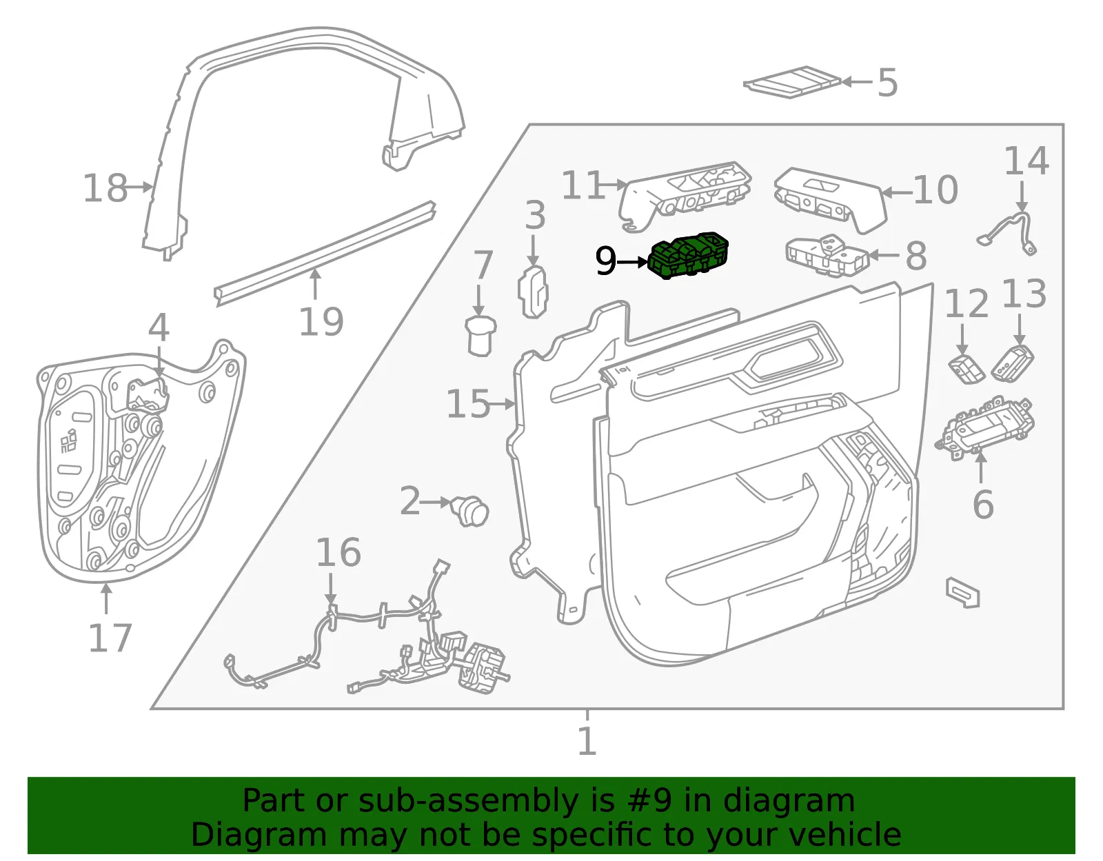 Window Switch - GM (85651308)