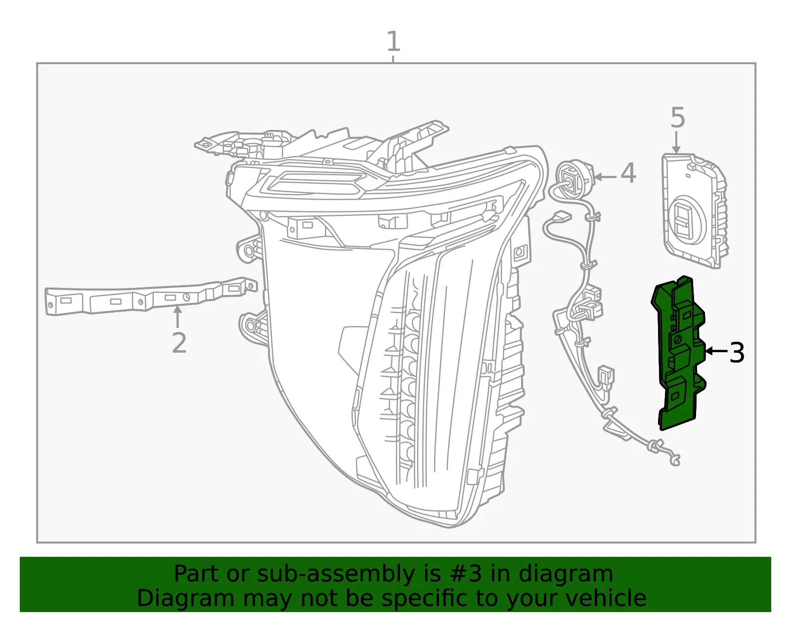 Headlamp Assembly Bracket - GM (85655432)
