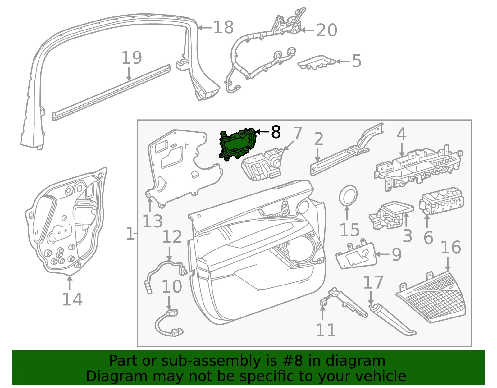 Seat Switch Bracket - GM (85685824)