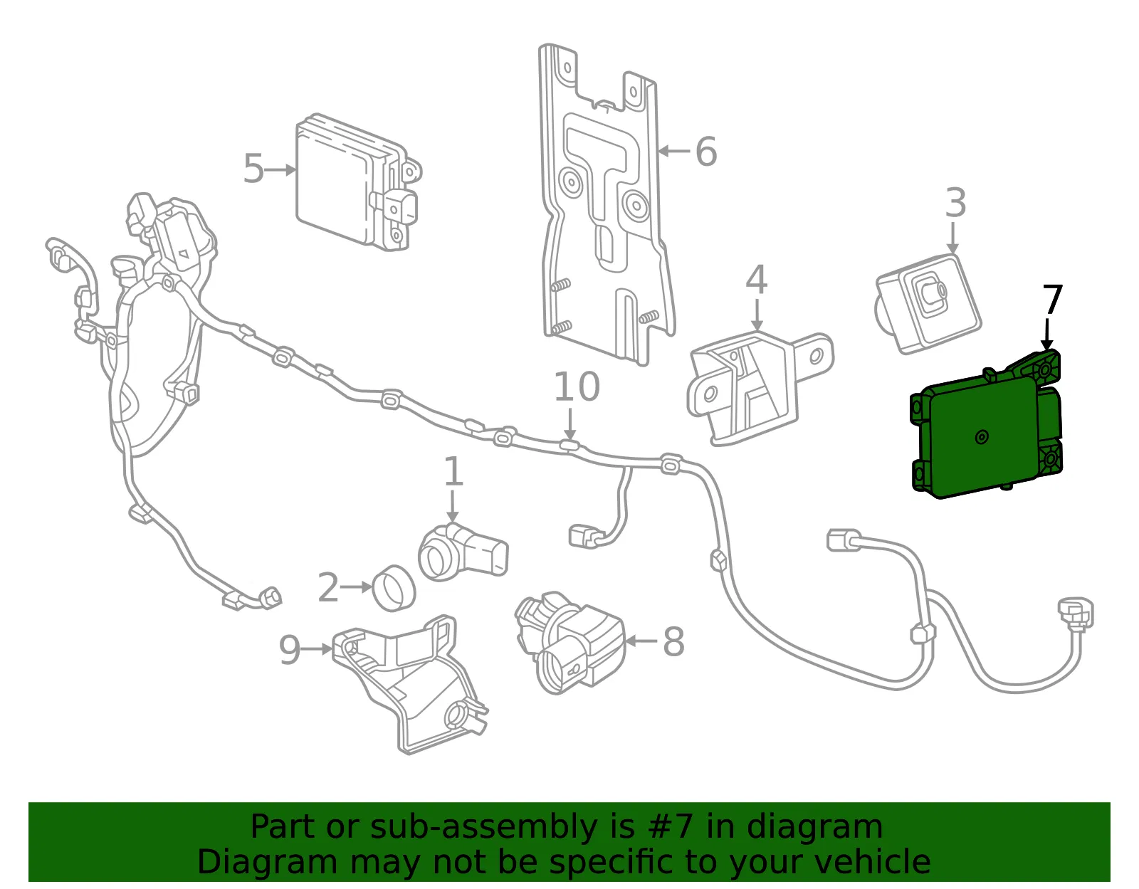 Radar Sensor - GM (85698872)