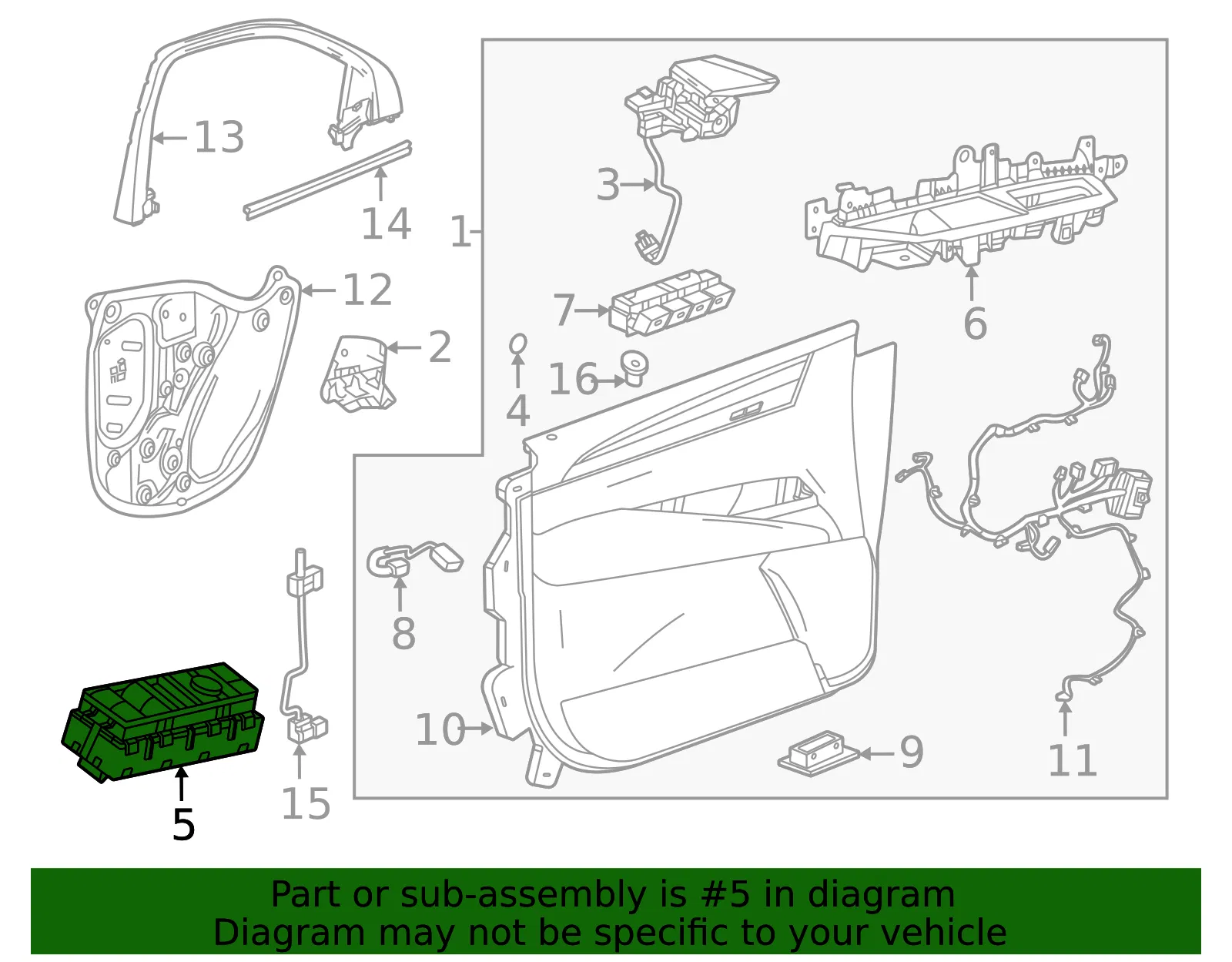 Window Switch - GM (85706149)