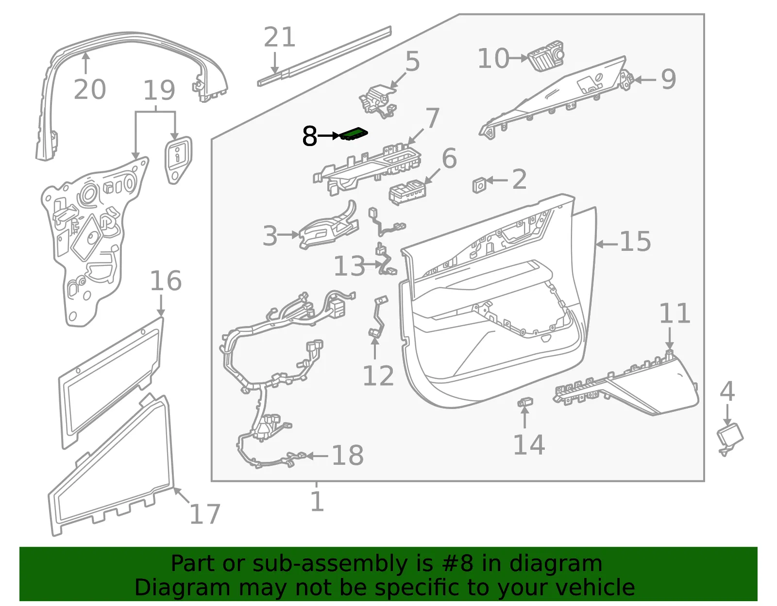 Switch Panel Mat - GM (85707587)