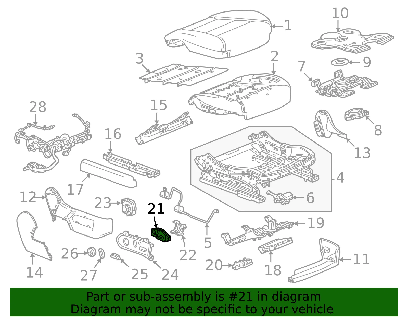 Adjust Switch - GM (85756355)