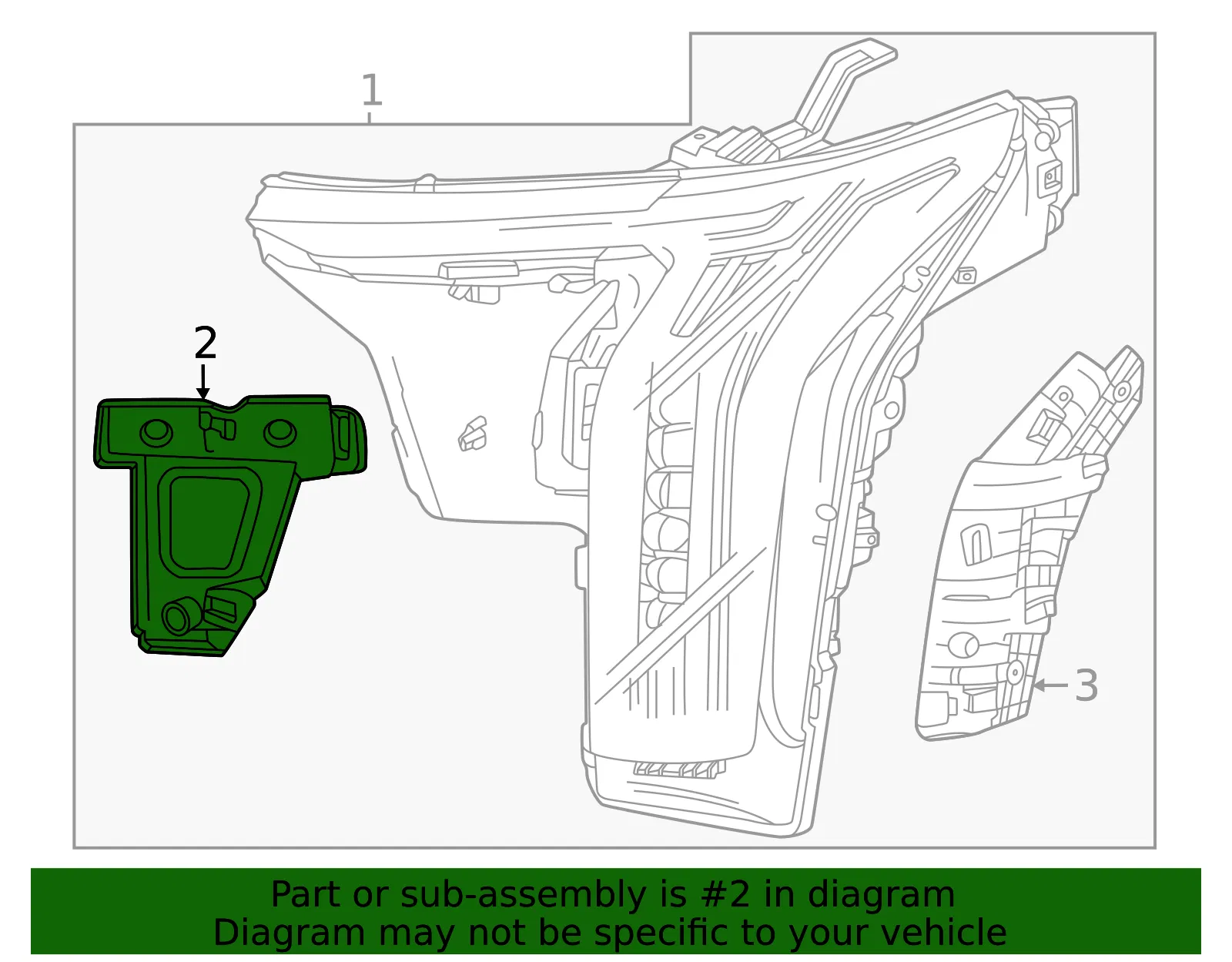 Headlamp Bracket - GM (86511680)