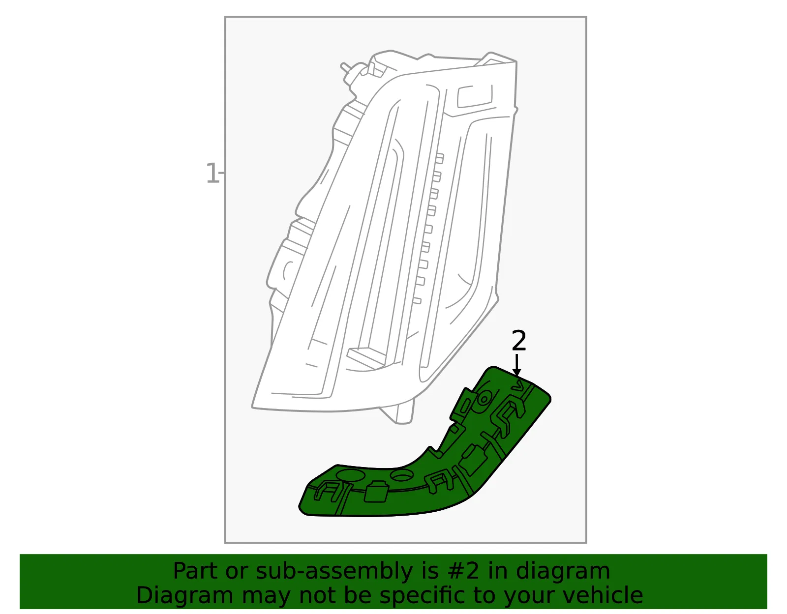 Lamp Bracket - GM (86512504)