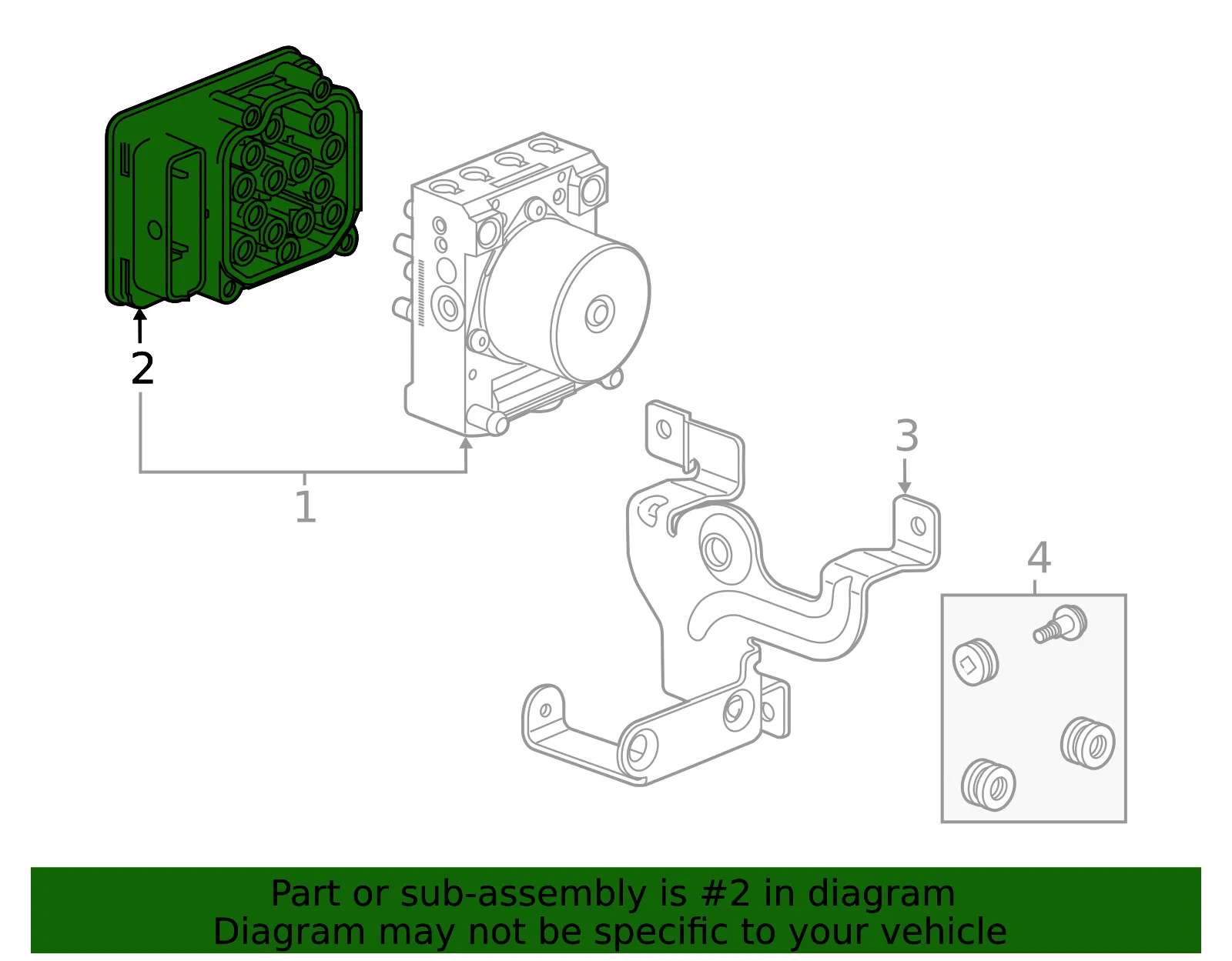 ABS Control Module - ACDelco (86517385)