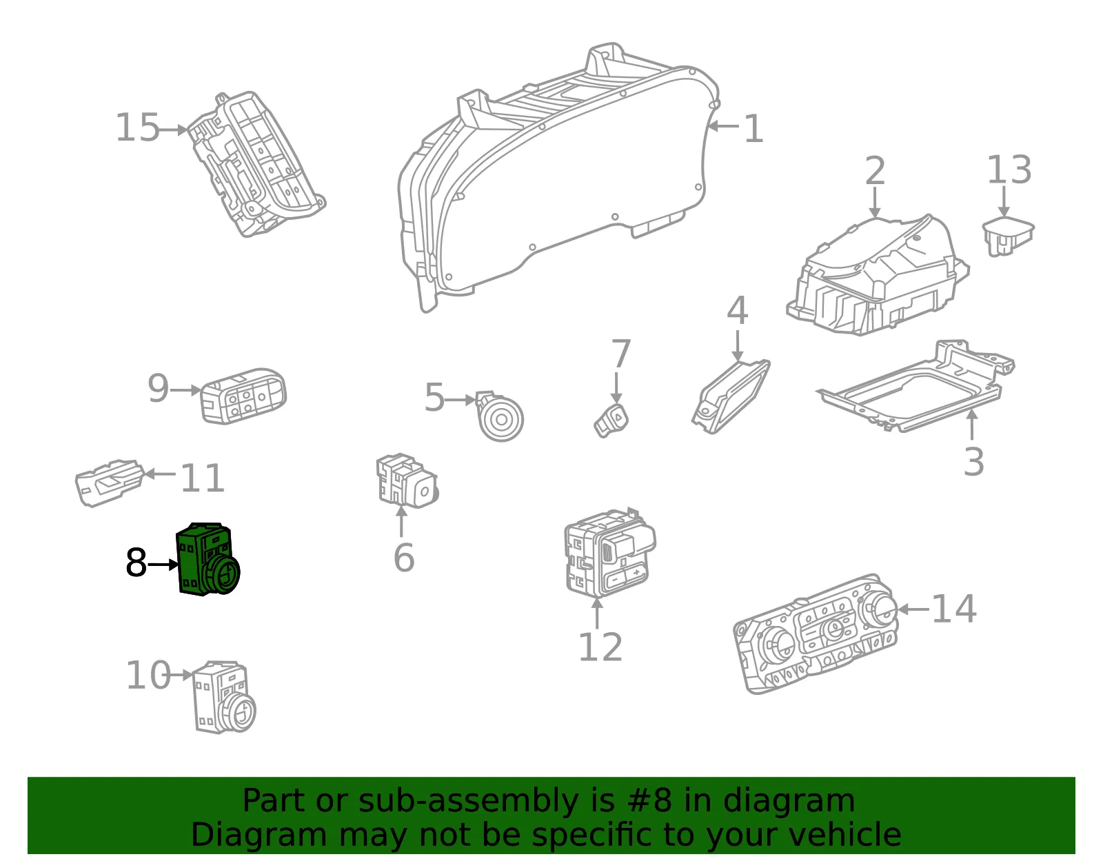 Headlamp Switch - GM (86528874)