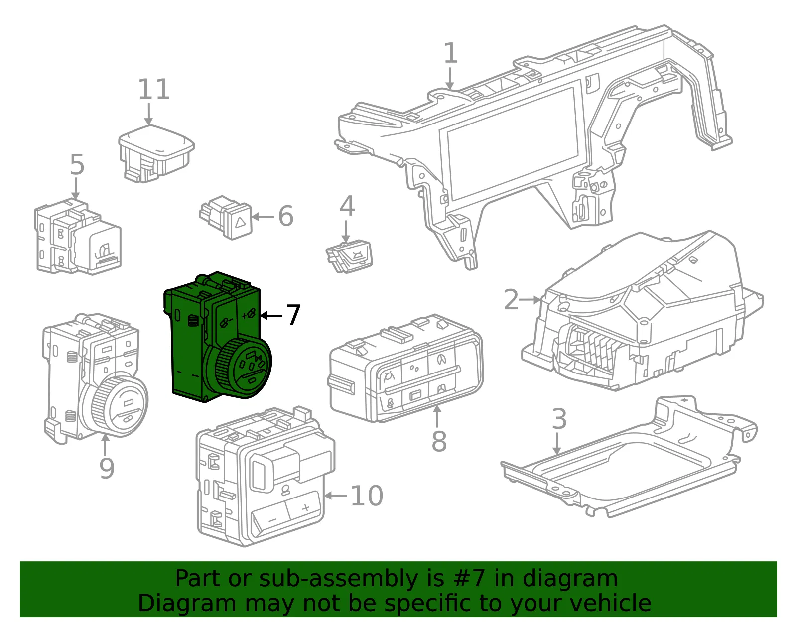 Headlamp Switch - GM (86528889)