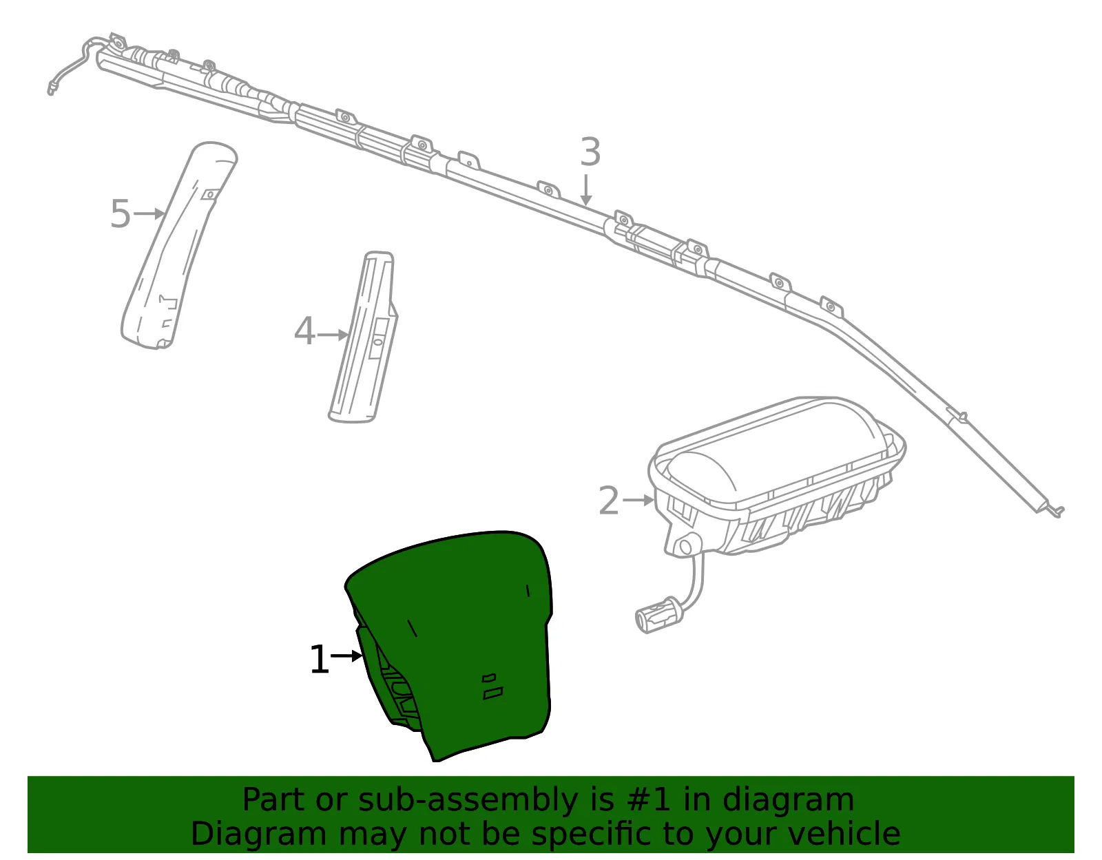 Driver Inflator Module - GM (86534821)