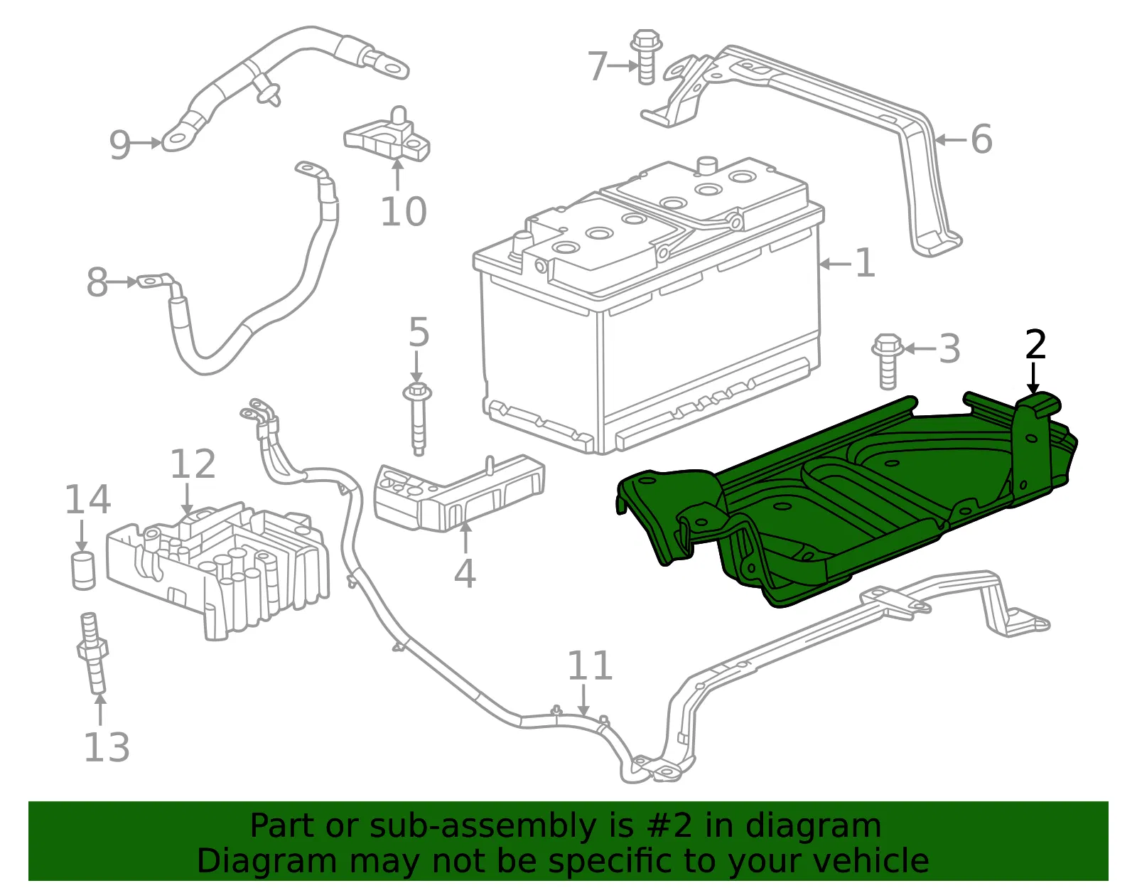 Battery Tray - GM (86551634)