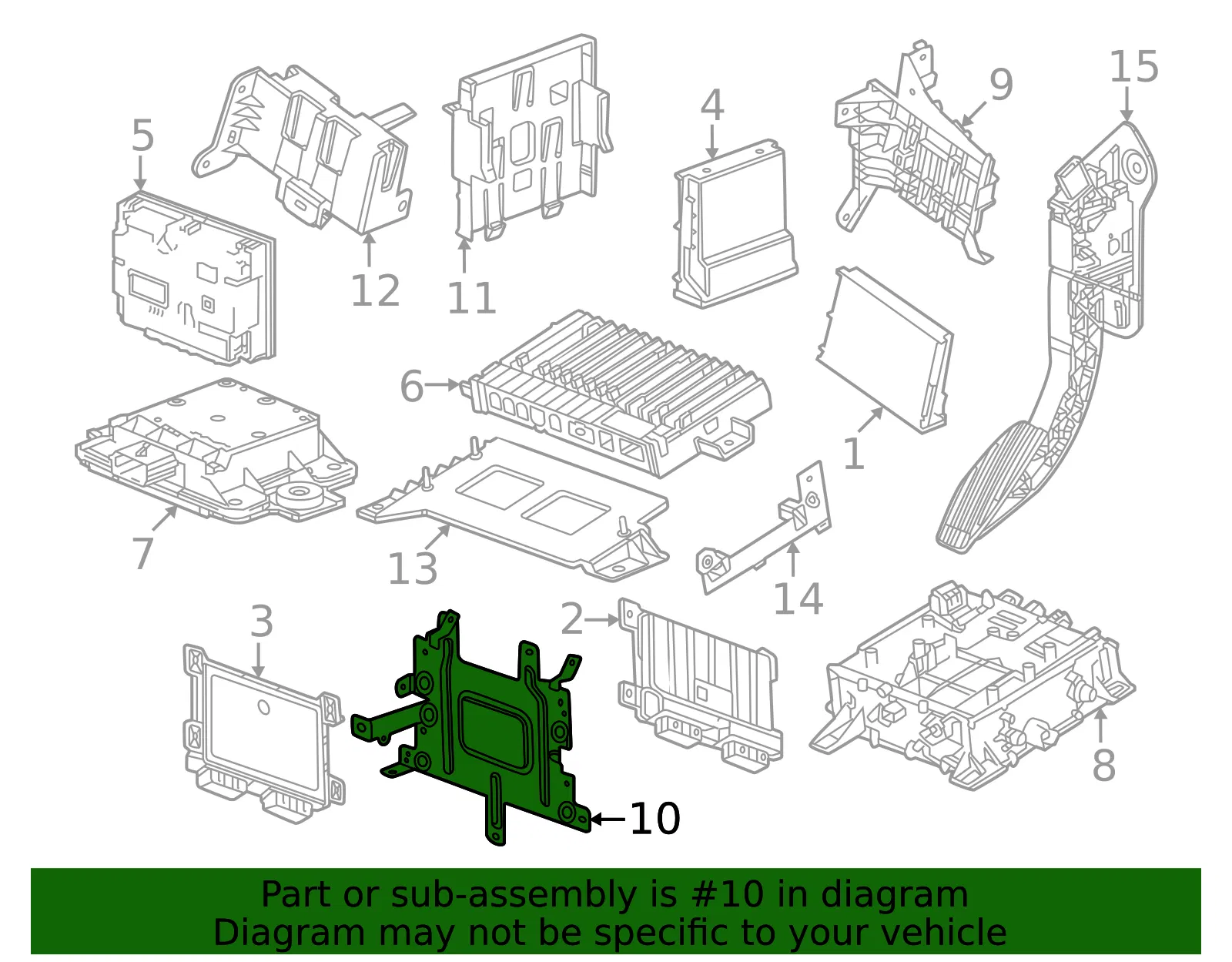 Control Module Bracket - GM (86551635)