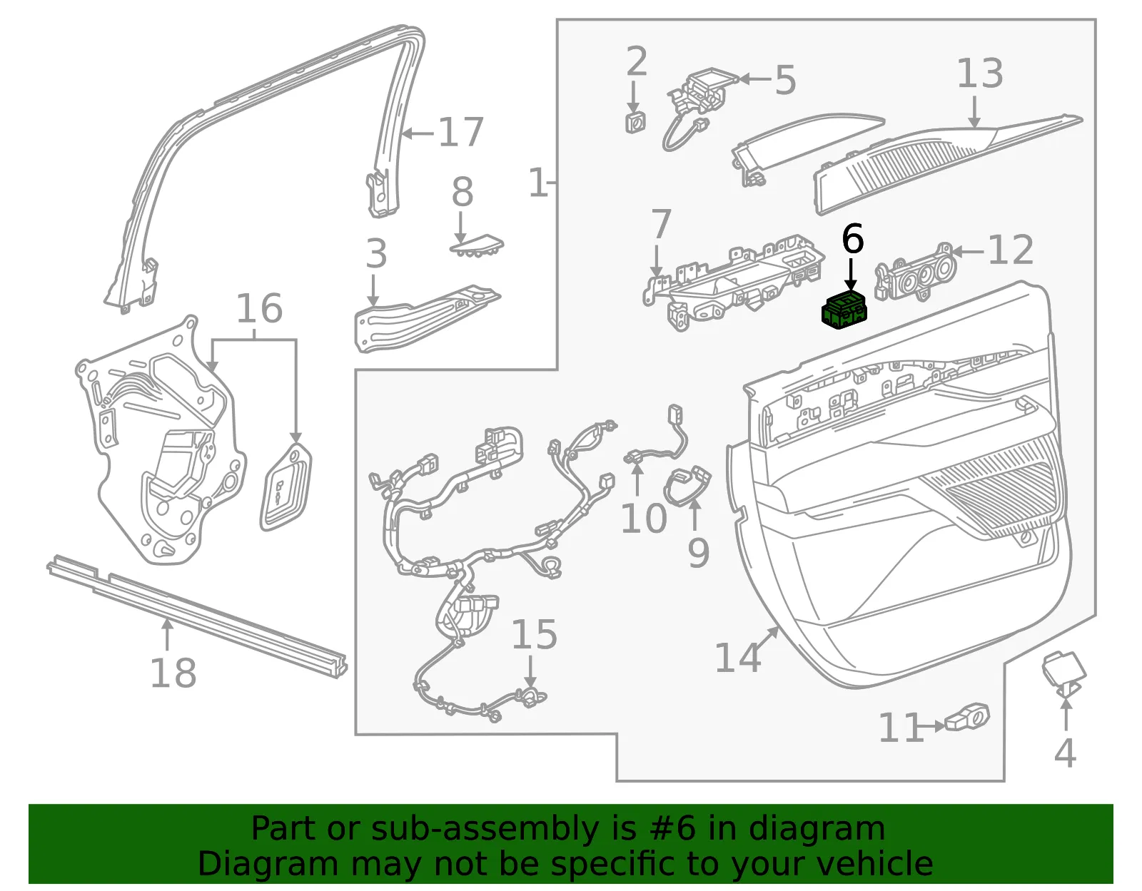Window Switch - GM (86572722)