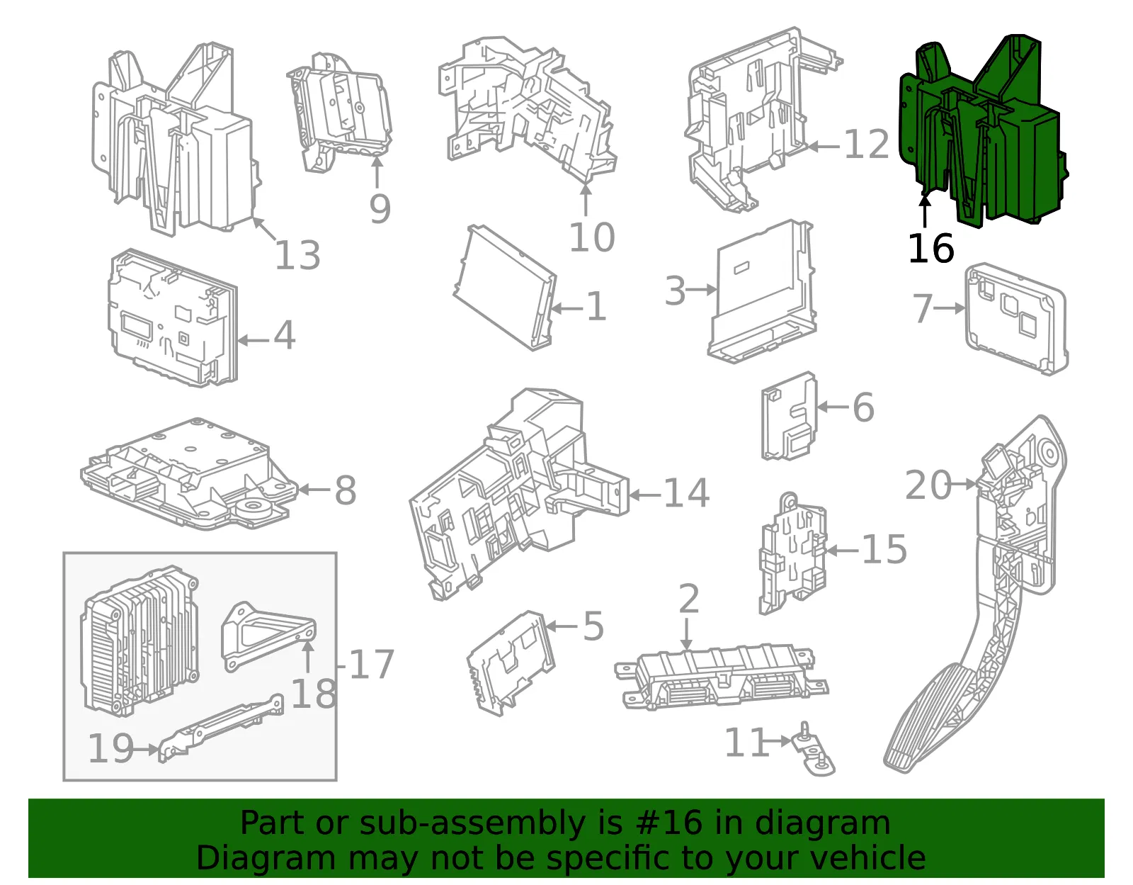 Control Module Bracket - GM (86578383)