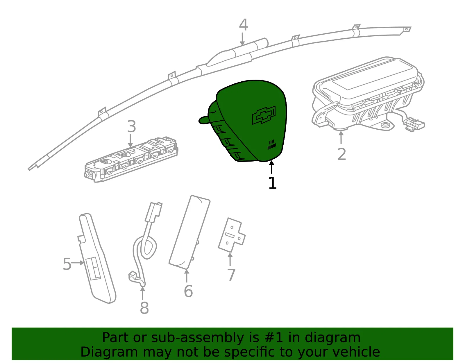 Driver Inflator Module - GM (86772973)