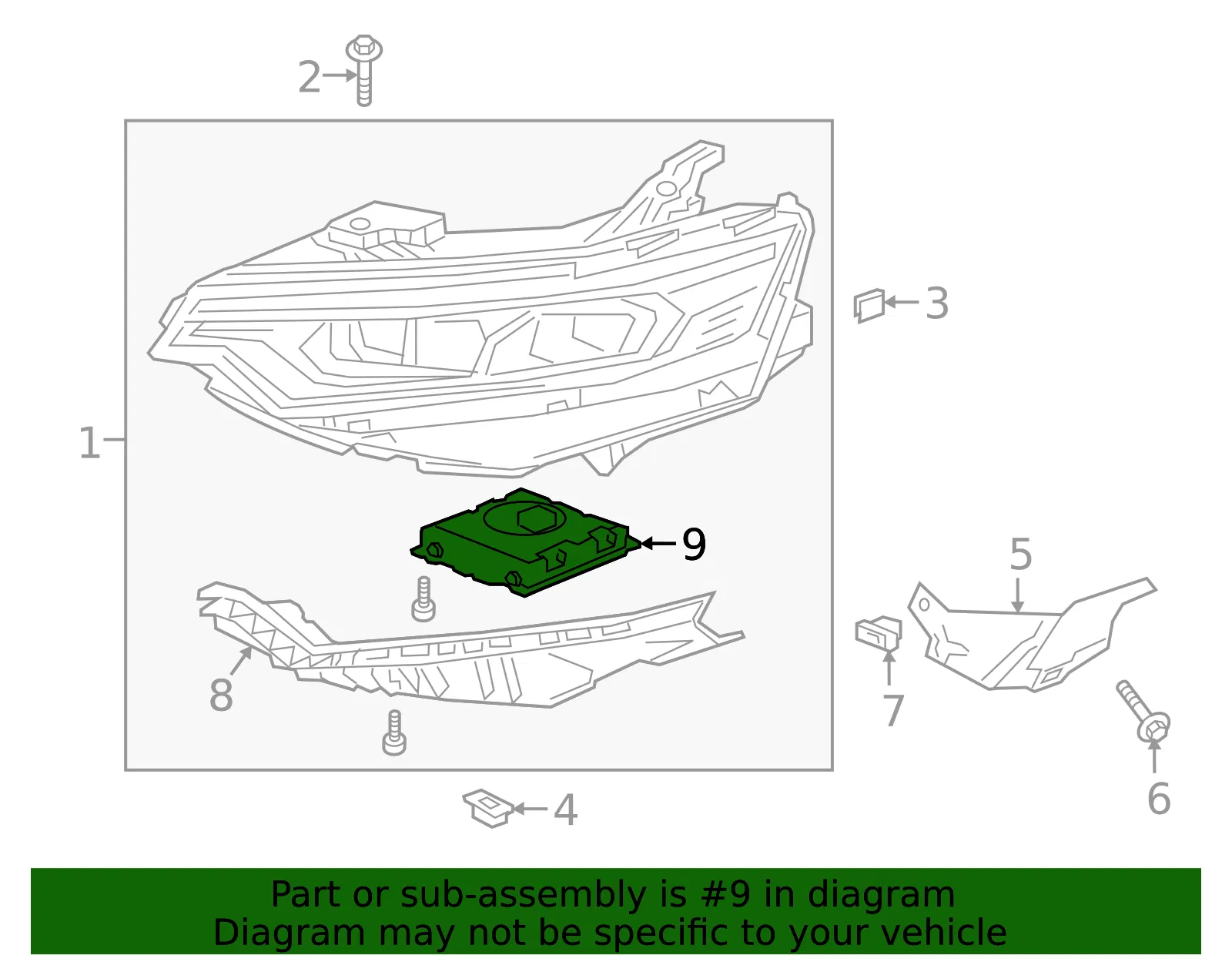Headlamp Control Module - GM (86777487)