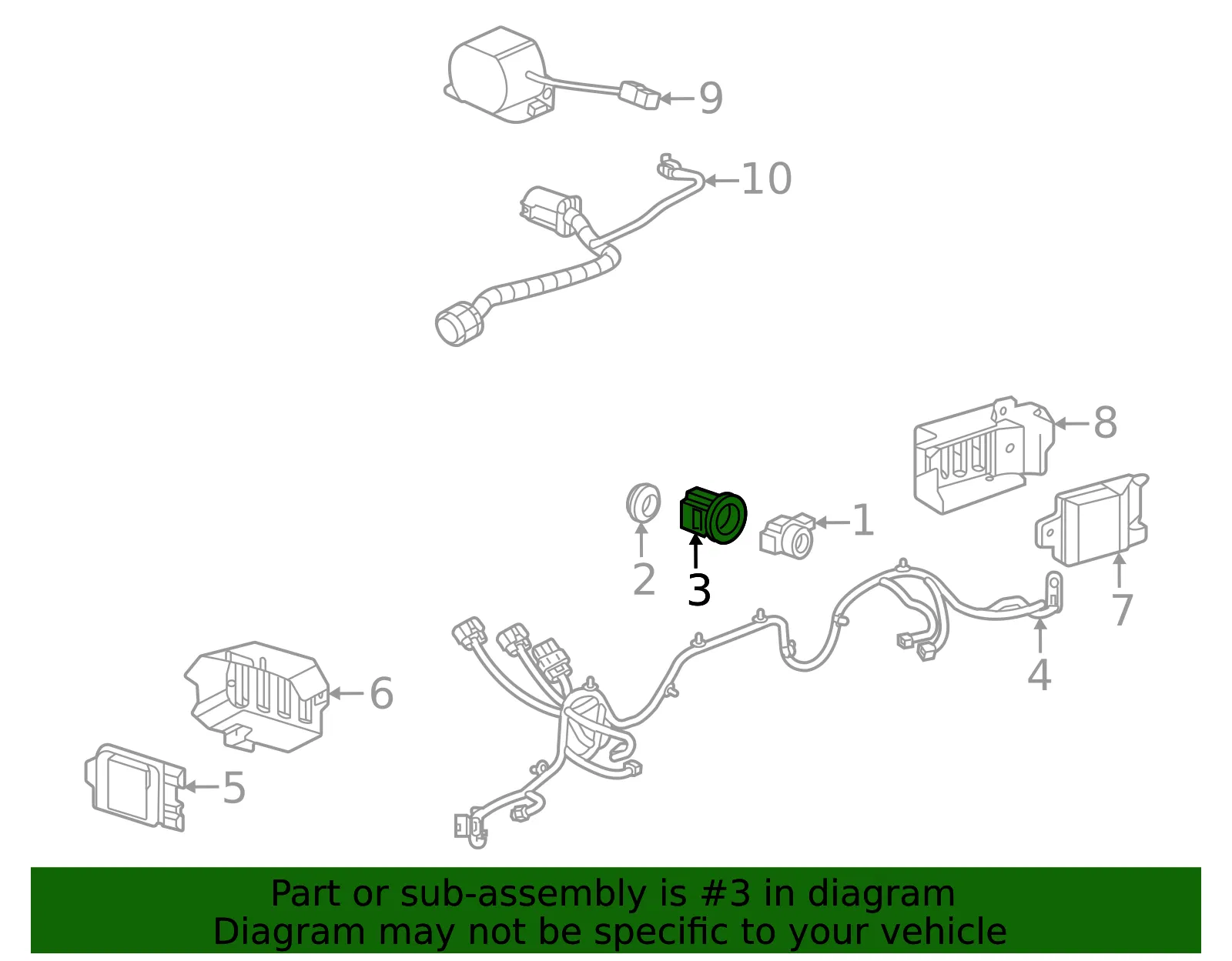 Park Sensor Bracket - GM (86785231)